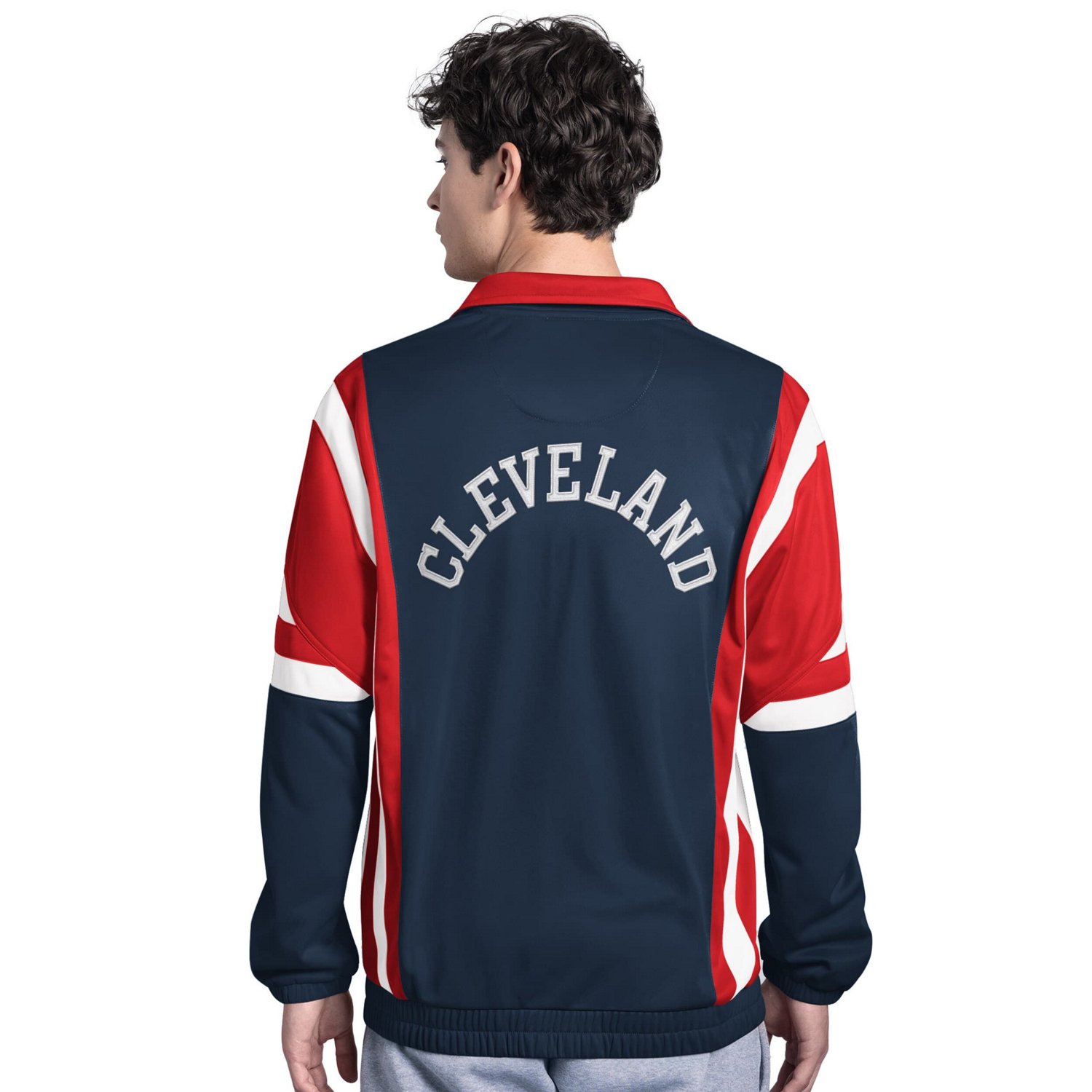 Starter Red Cleveland Guardians Contender Tricot Full-Zip Track Jacket