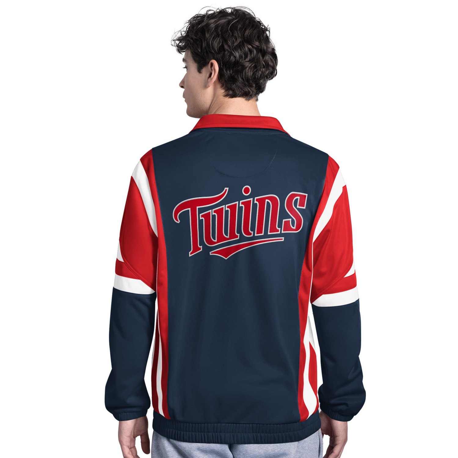 Starter Red Minnesota Twins Contender Tricot Full-Zip Track Jacket