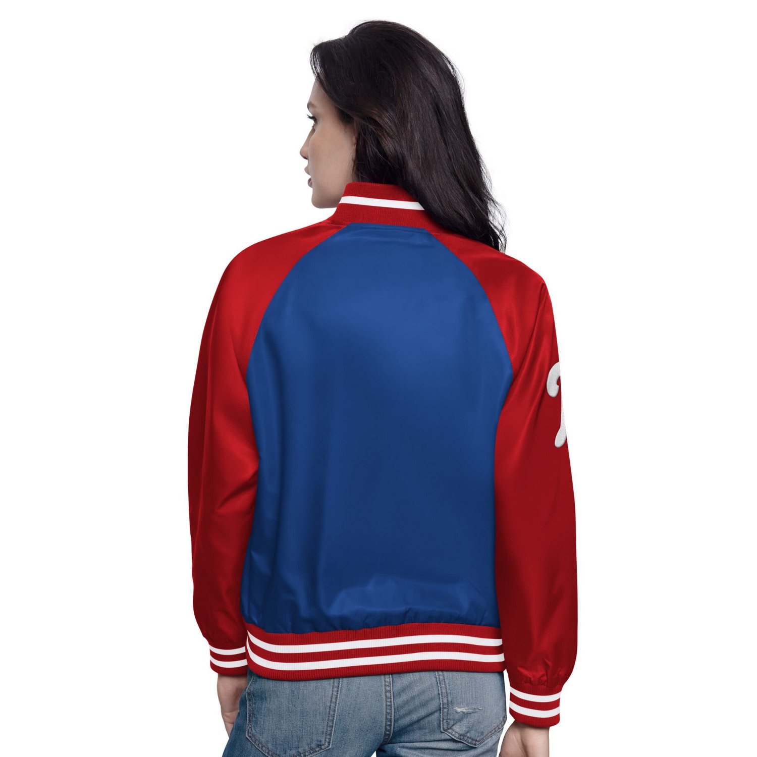 Starter Red Philadelphia Phillies Home Run Full-Snap Varsity Jacket                                                              - view number 2