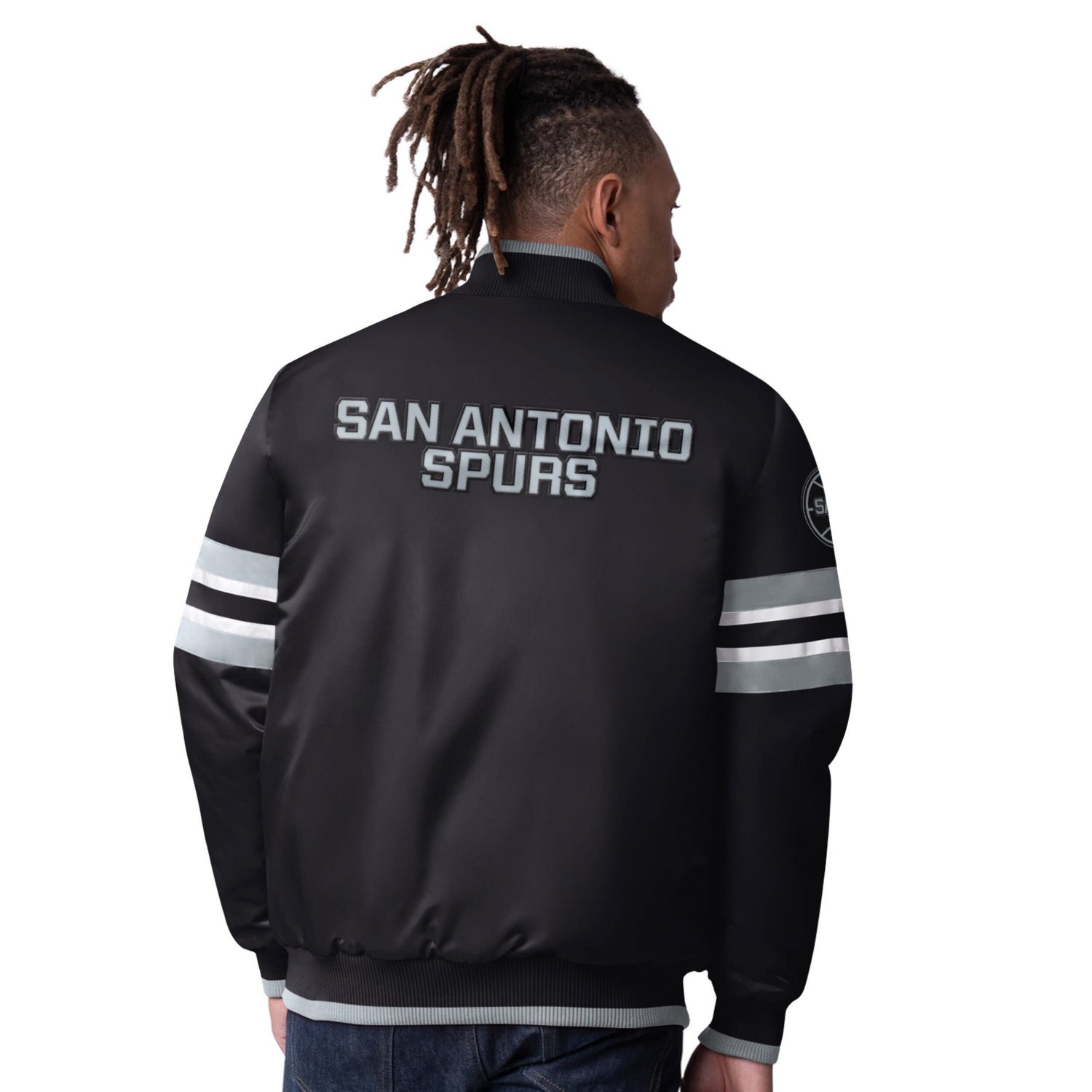 Starter San Antonio Spurs Scout Varsity Satin Full-Snap Jacket