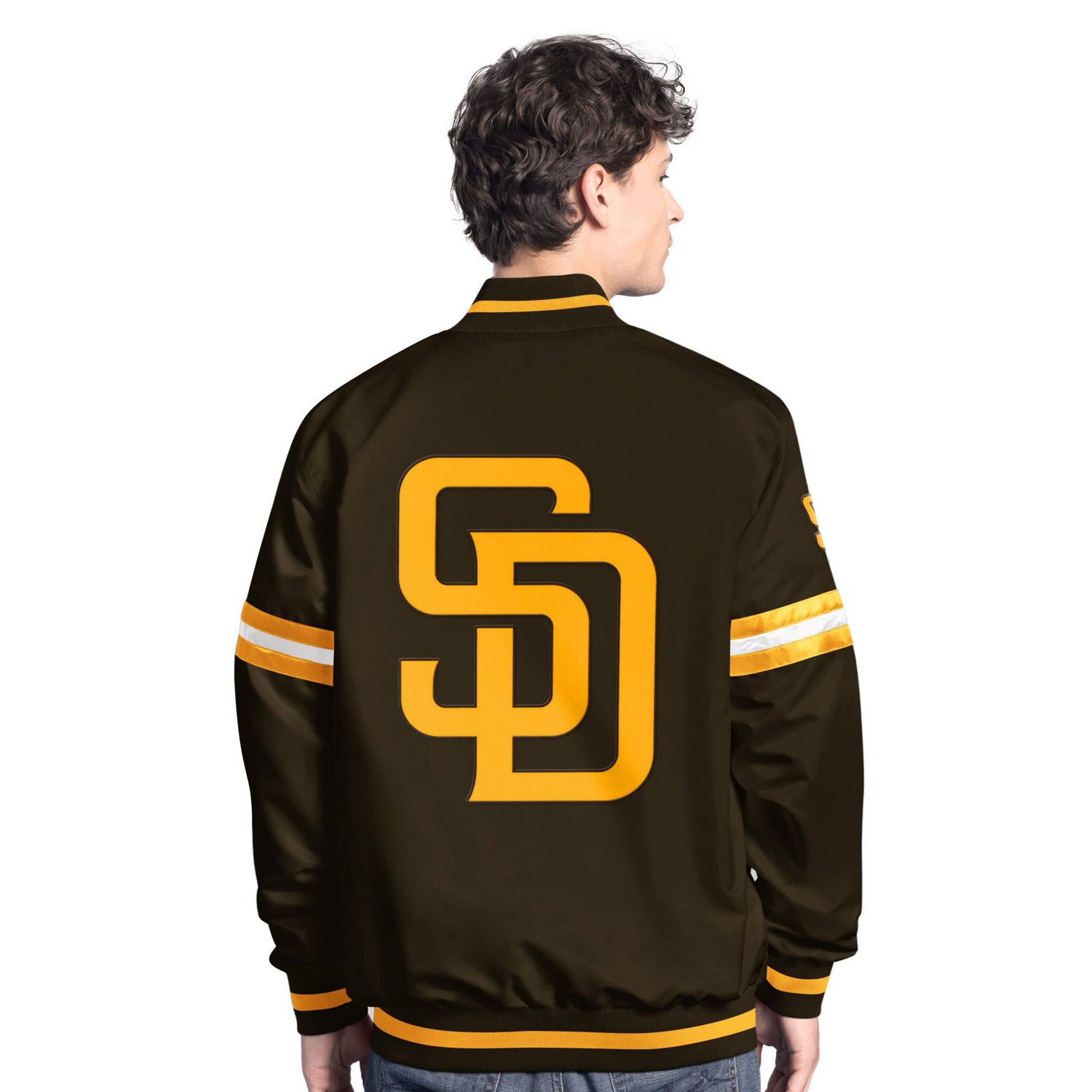 Starter San Diego Padres Scout Full-Snap Varsity Jacket - view number 2