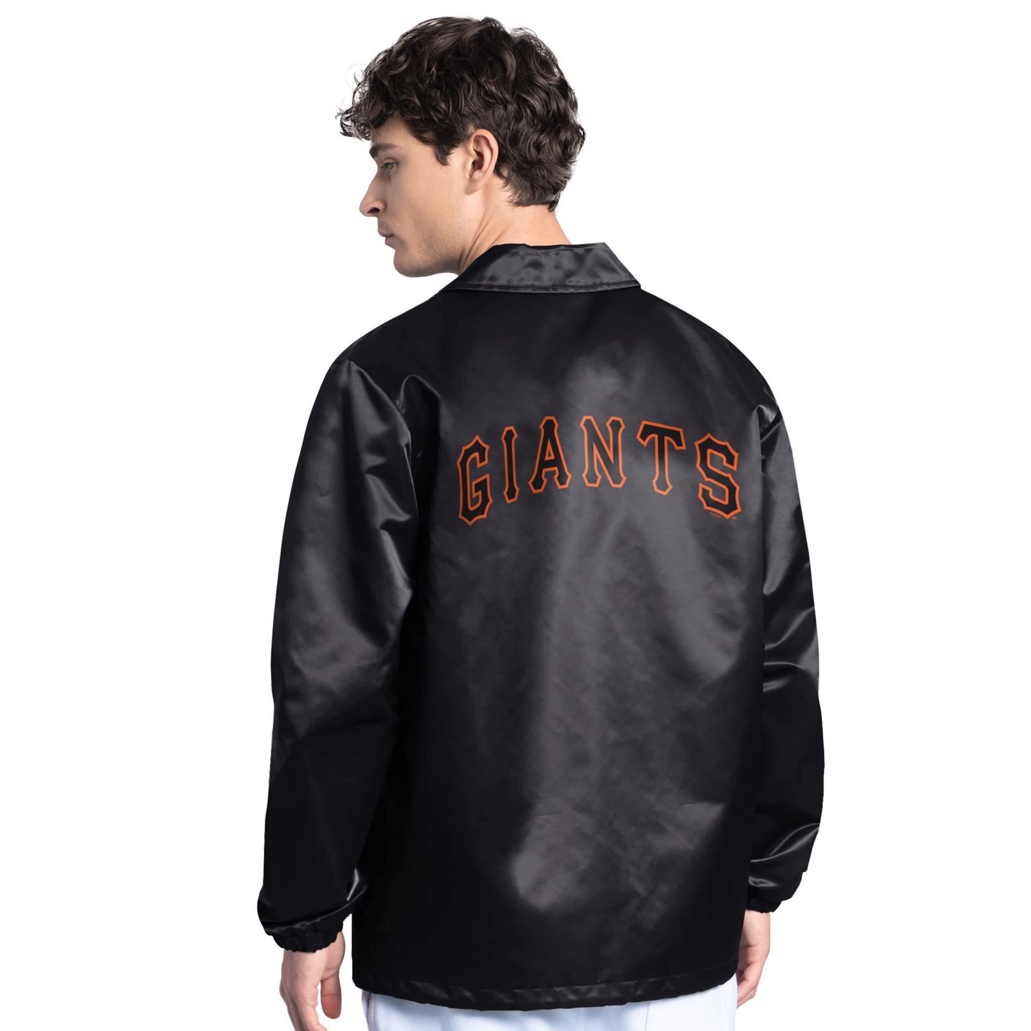 Starter San Francisco Giants Cooperstown Collection Point Man Full-Snap Coaches Jacket - view number 2