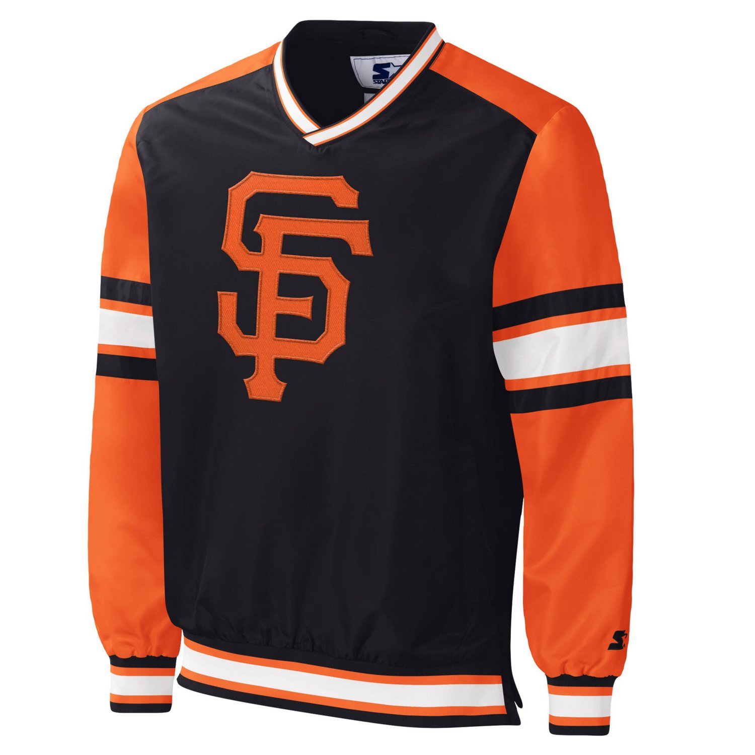 Starter San Francisco Giants Yardline V-Neck Pullover Windbreaker - view number 2