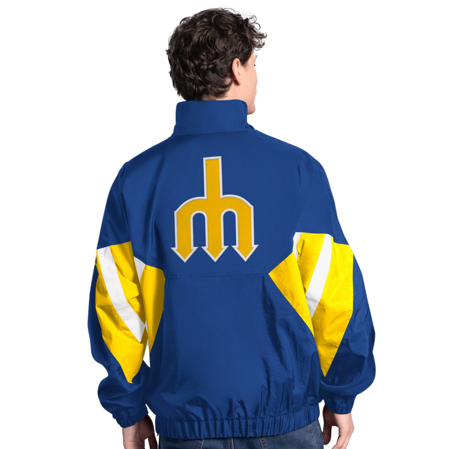 Starter Seattle Mariners Cooperstown Chief Half-Zip Pullover - view number 2