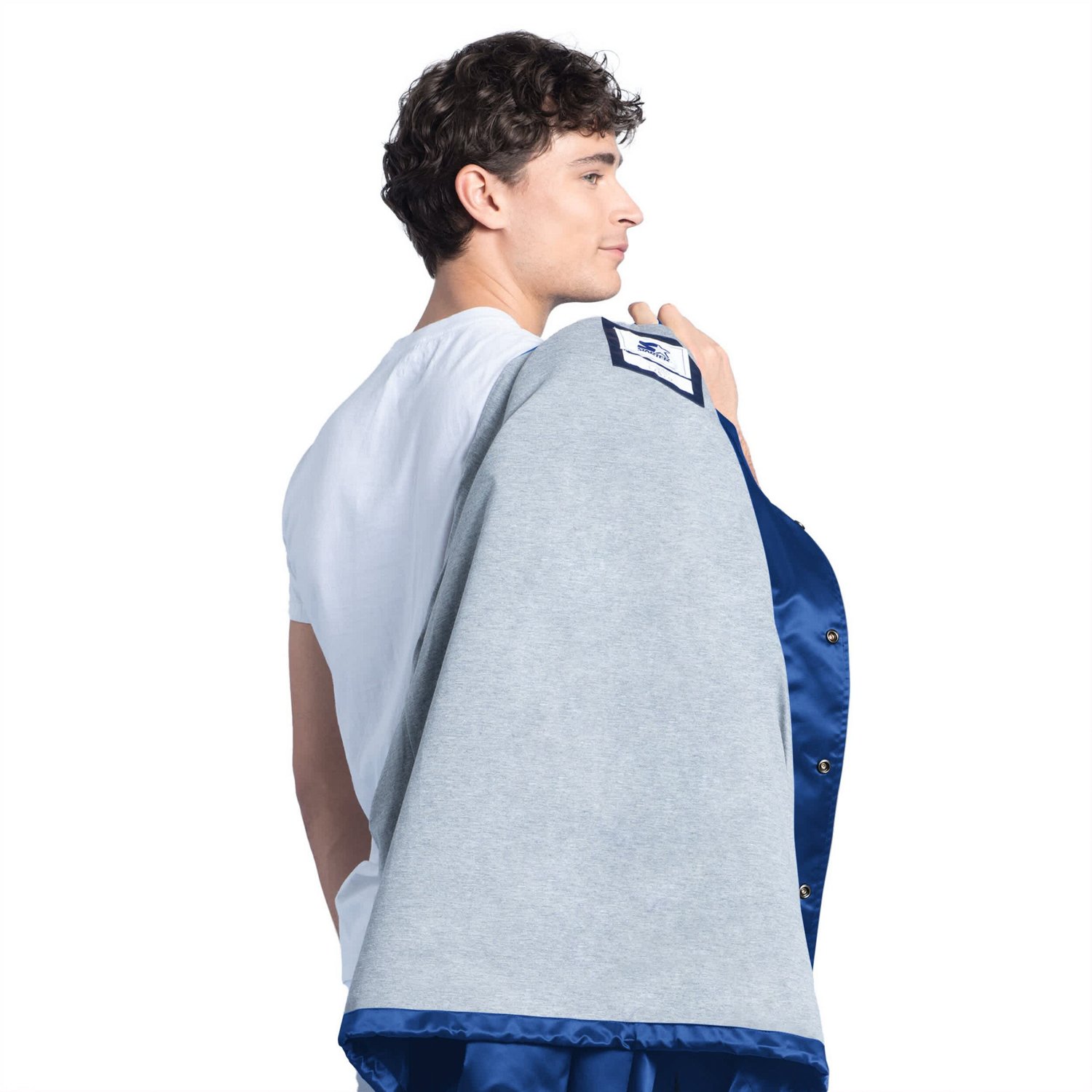 Starter Seattle Mariners Cooperstown Collection Point Man Full-Snap Coaches Jacket - view number 3