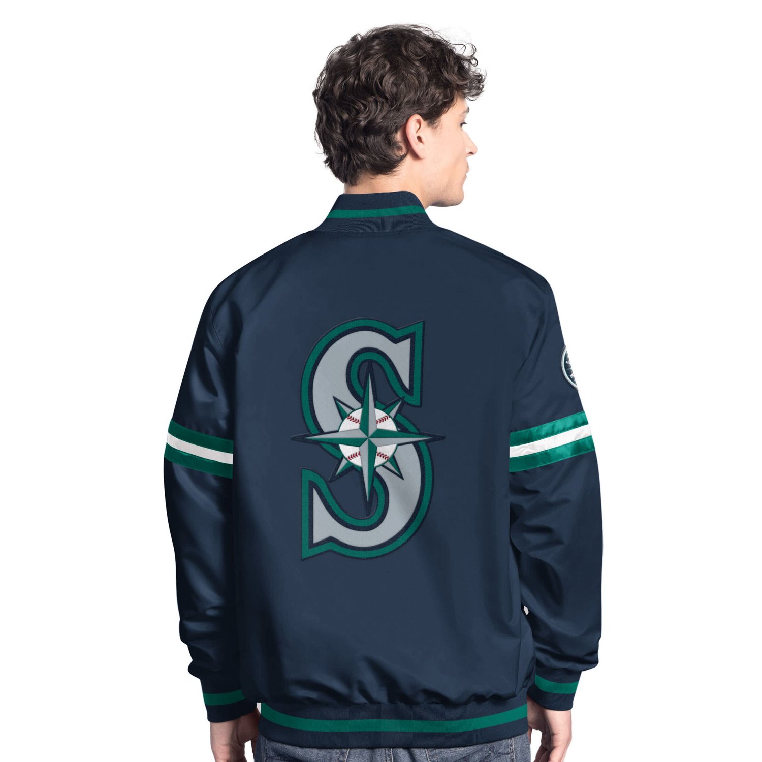 Starter Seattle Mariners Scout Full-Snap Varsity Jacket - view number 2