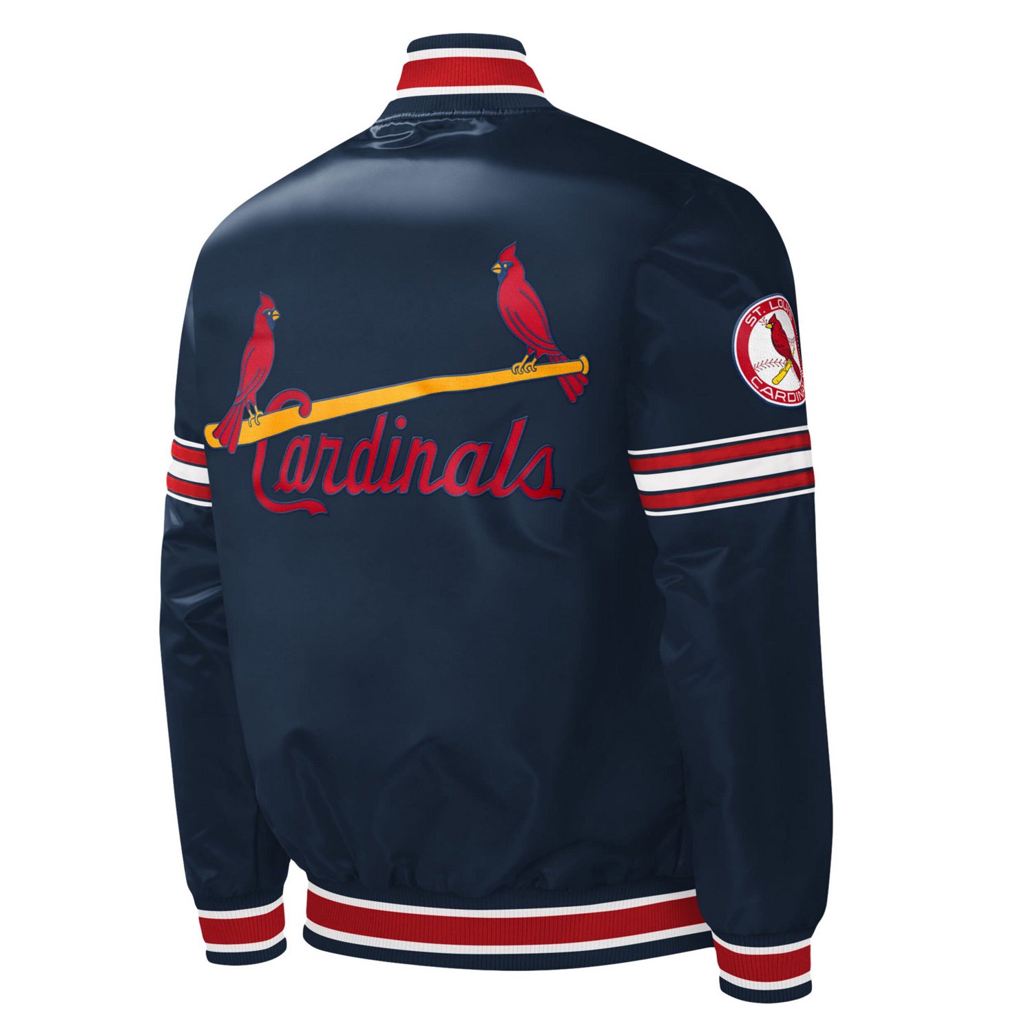 Starter St Louis Cardinals Slider Satin Full-Snap Varsity Jacket