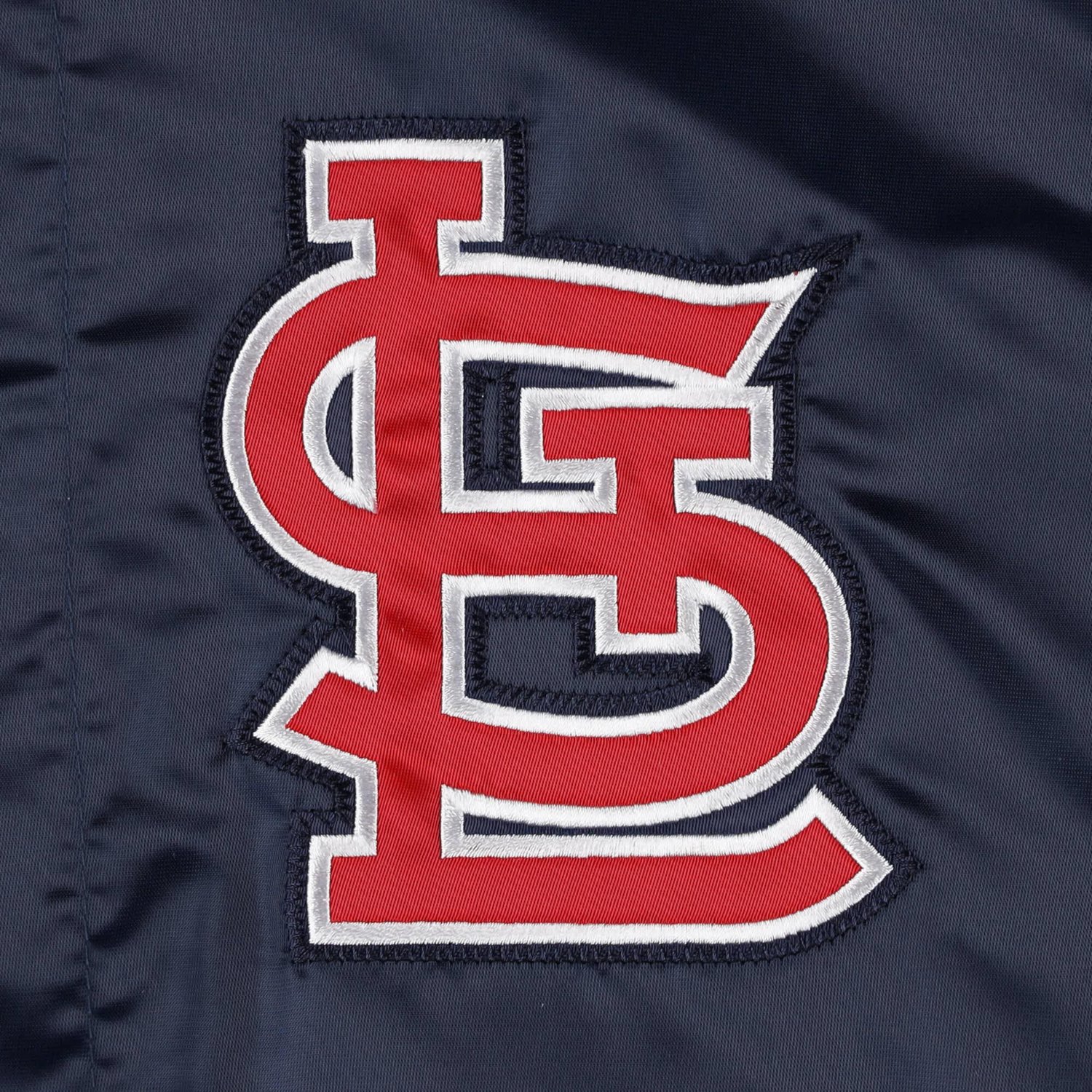 Starter St Louis Cardinals Slider Satin Full-Snap Varsity Jacket