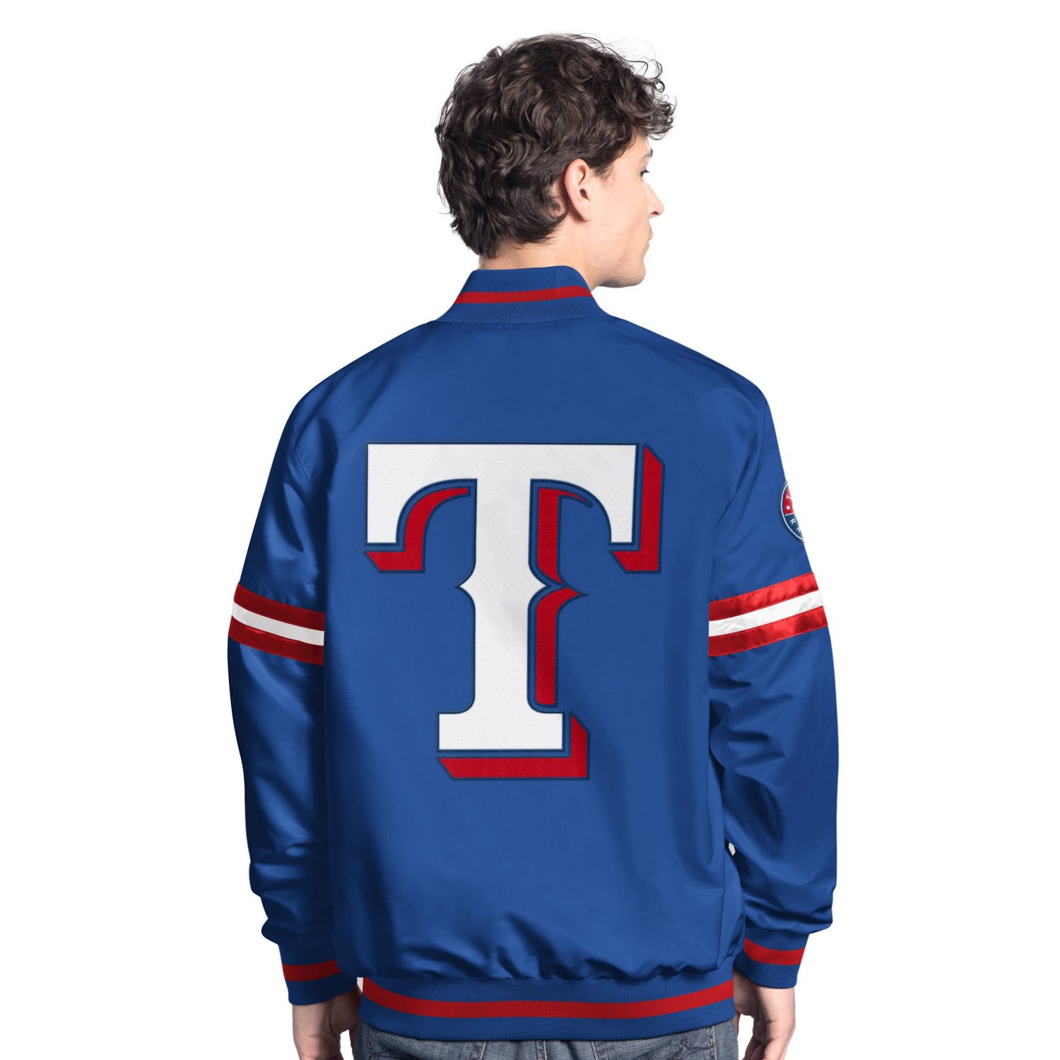 Starter Texas Rangers Scout Full-Snap Varsity Jacket - view number 2
