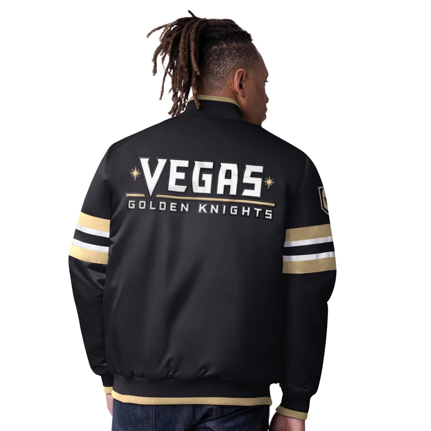 Starter Vegas Golden Knights Scout I Full-Snap Varsity Jacket - view number 2