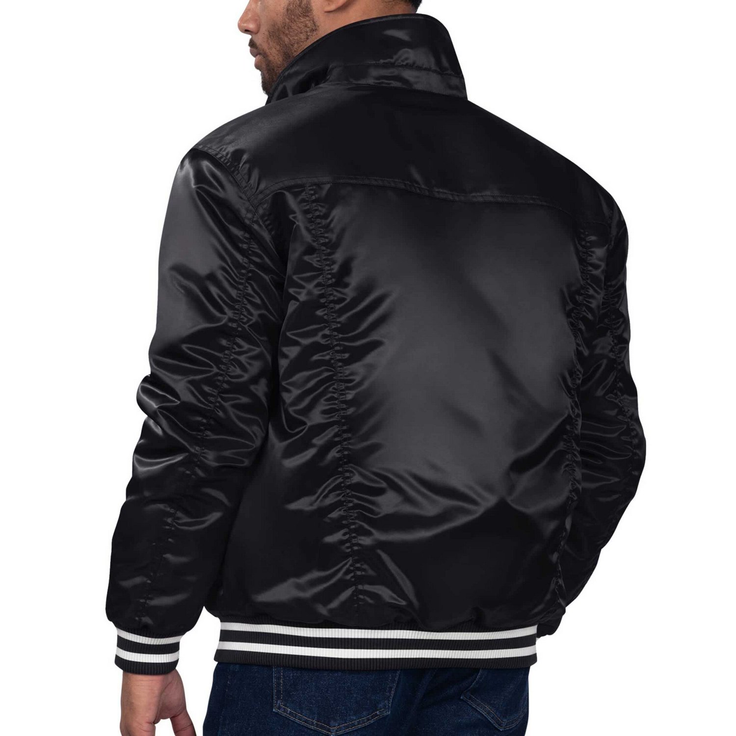Starter x Levi's Men’s Sacramento Kings Silver Label Trucker Satin Full-Snap Jacket - view number 2