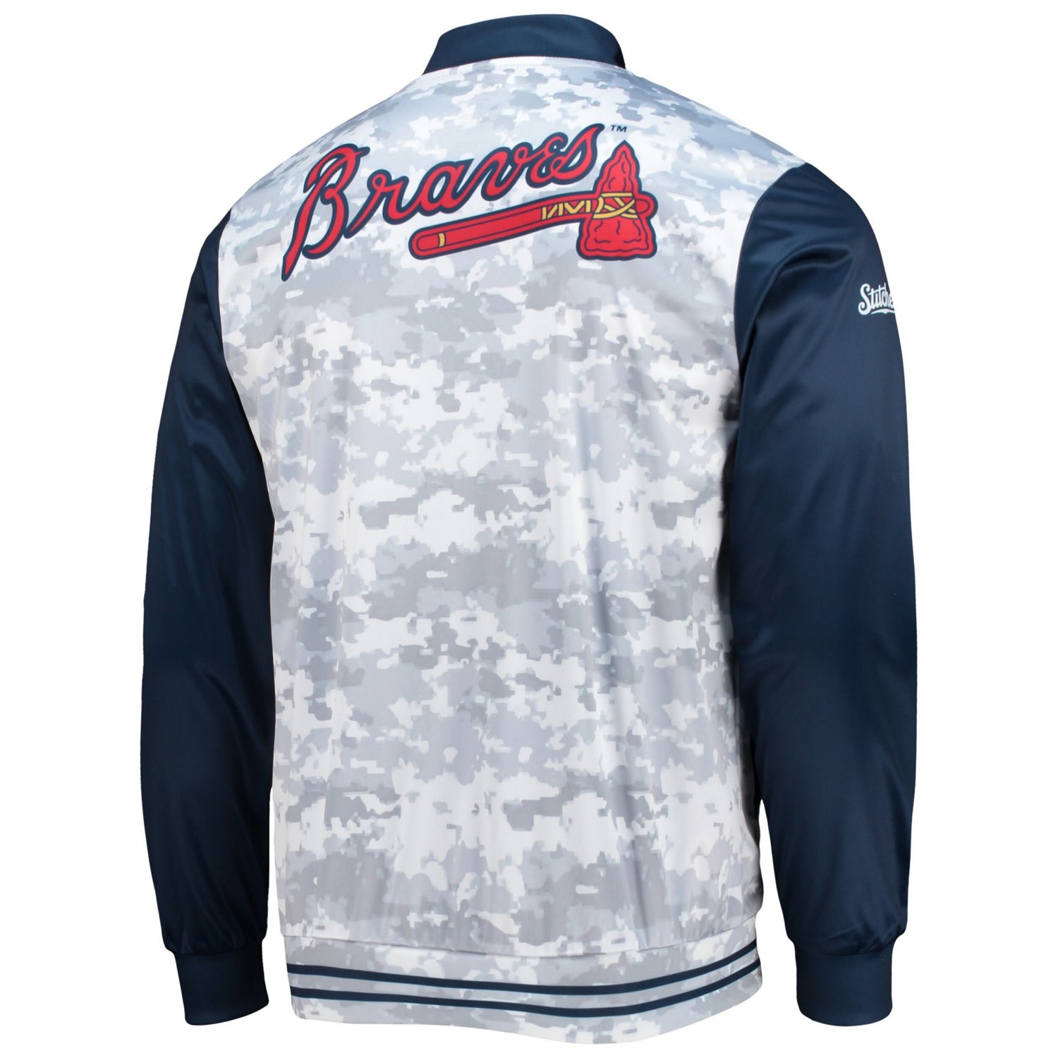 Stitches Atlanta Braves Camo Full-Zip Jacket - view number 3