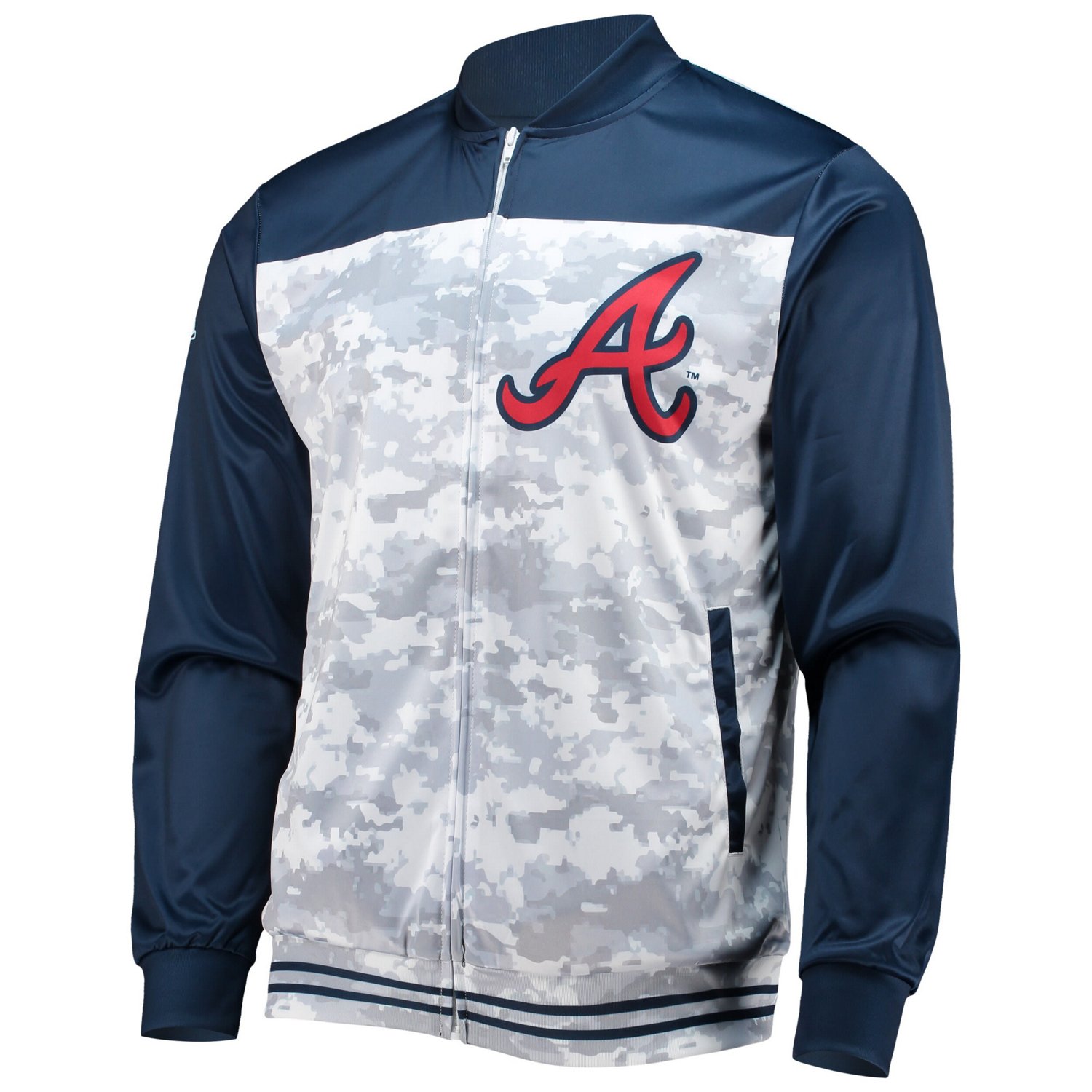 Stitches Atlanta Braves Camo Full-Zip Jacket - view number 2