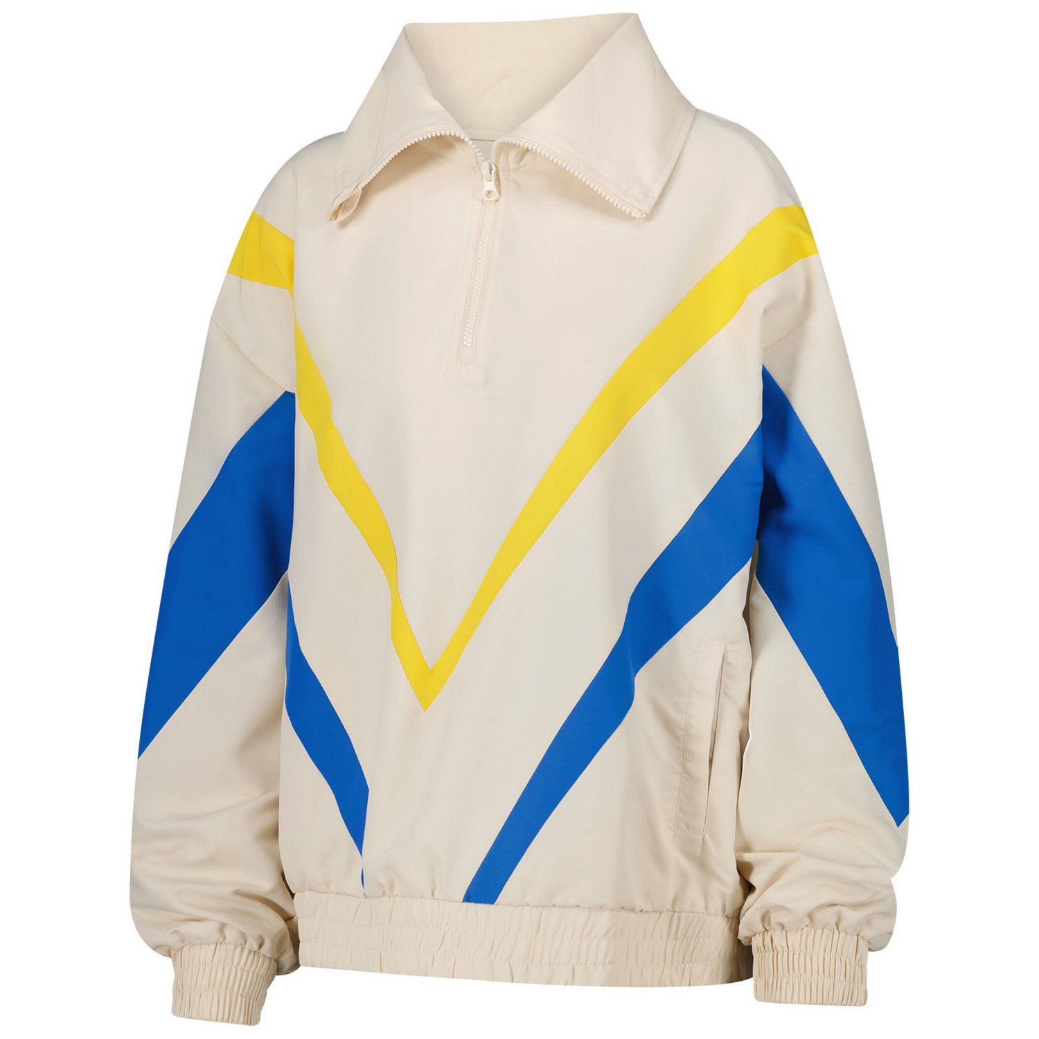 Terez Golden State Warriors Retro Chevron Ripstop Quarter-Zip Windbreaker Jacket                                                 - view number 2