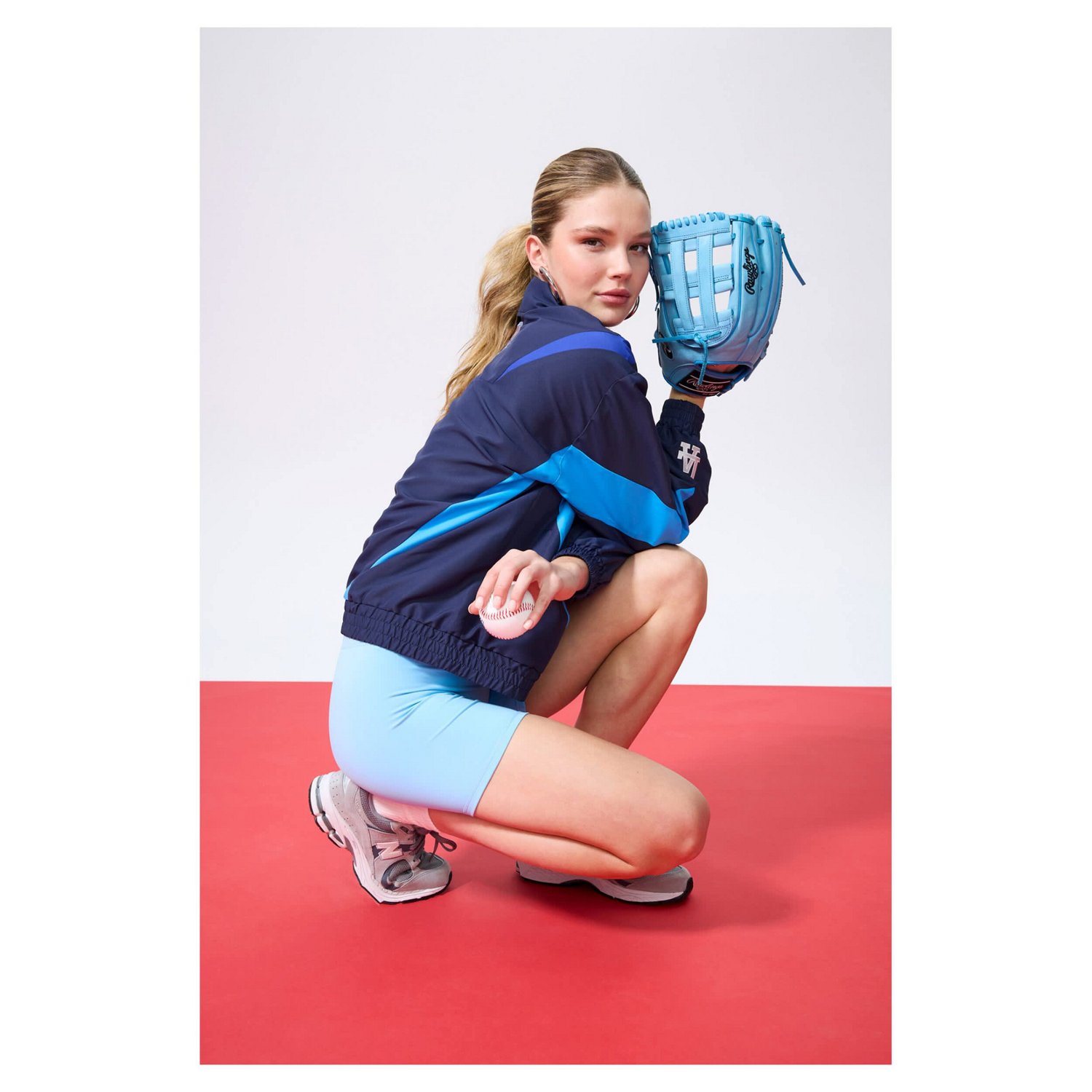 Terez Los Angeles Dodgers Ripstop Chevron Quarter-Zip Pullover - view number 4