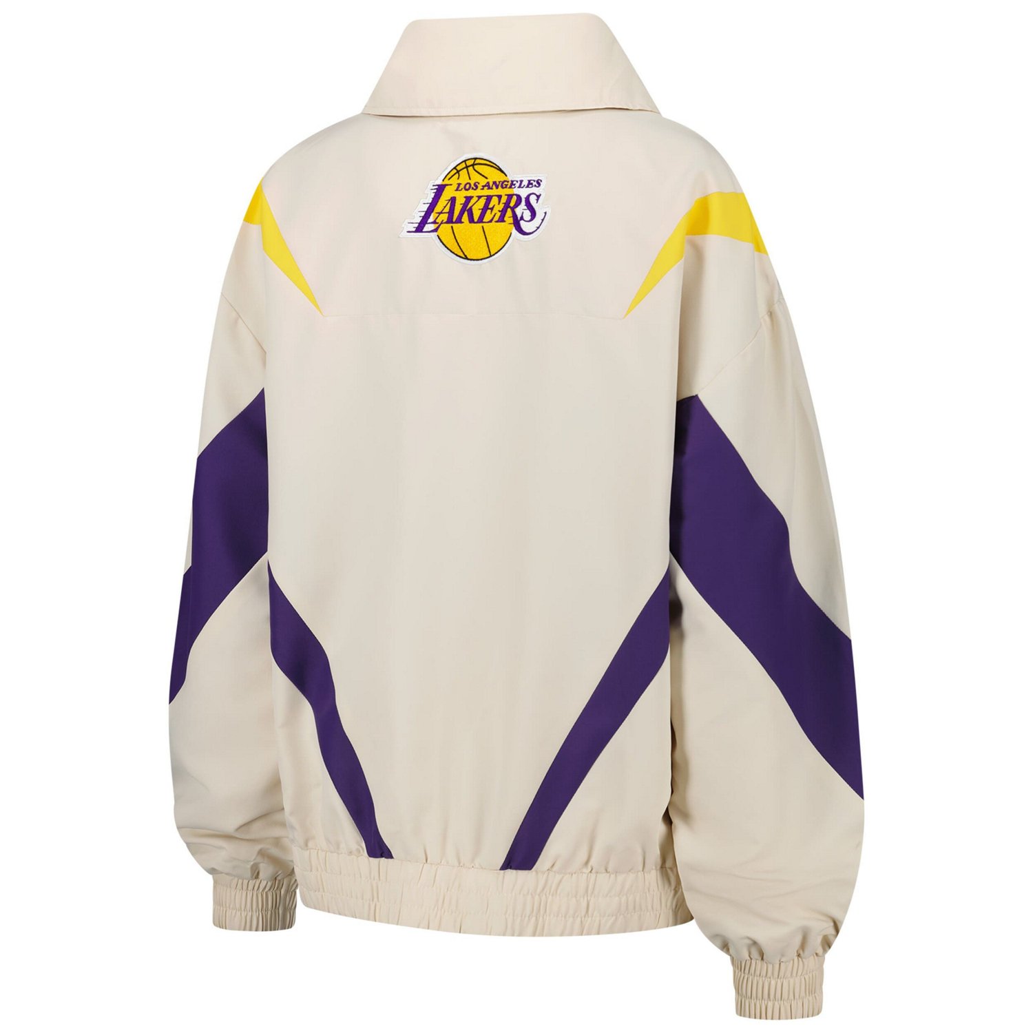 Terez Los Angeles Lakers Retro Chevron Ripstop Quarter-Zip Windbreaker Jacket - view number 3