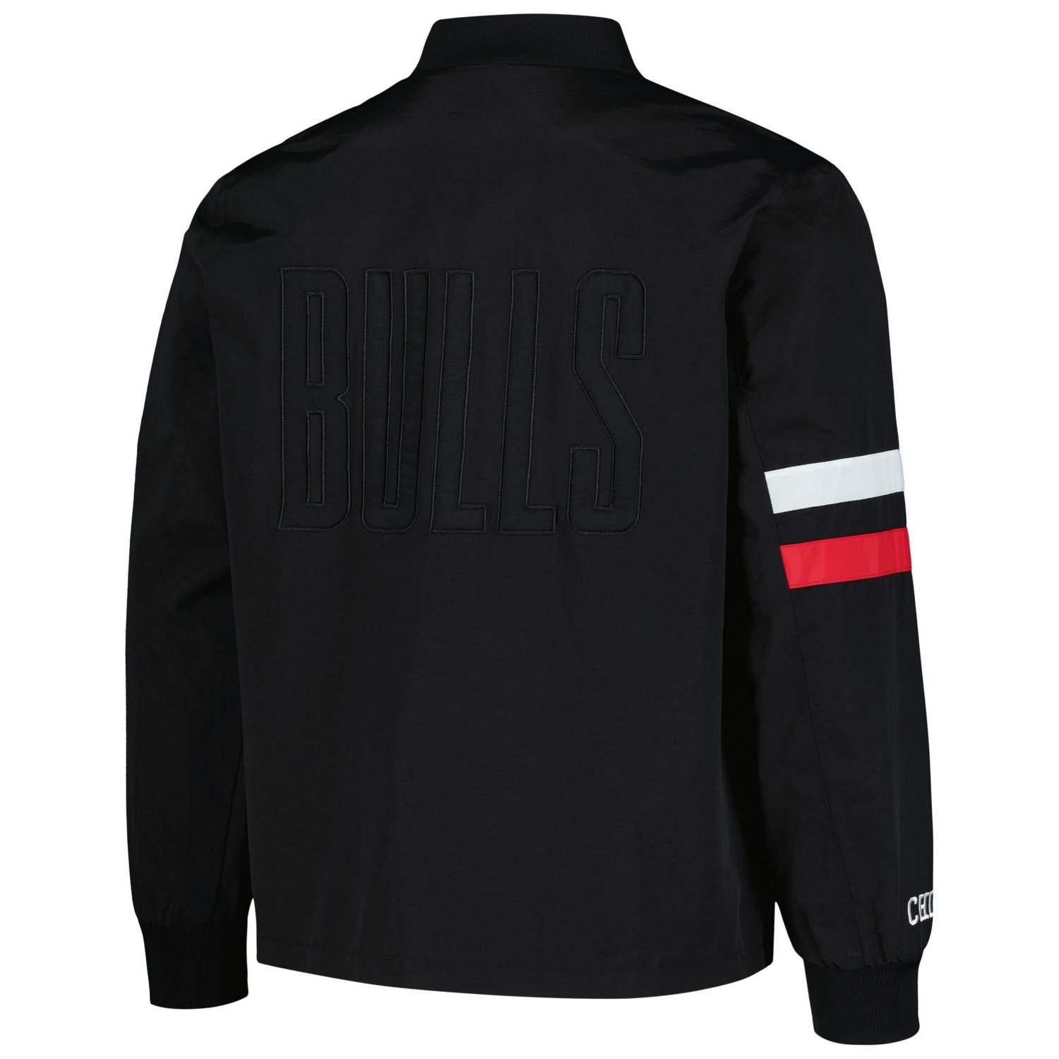 The Wild Collective Chicago Bulls Stitch Applique Full-Zip Bomber Jacket - view number 3