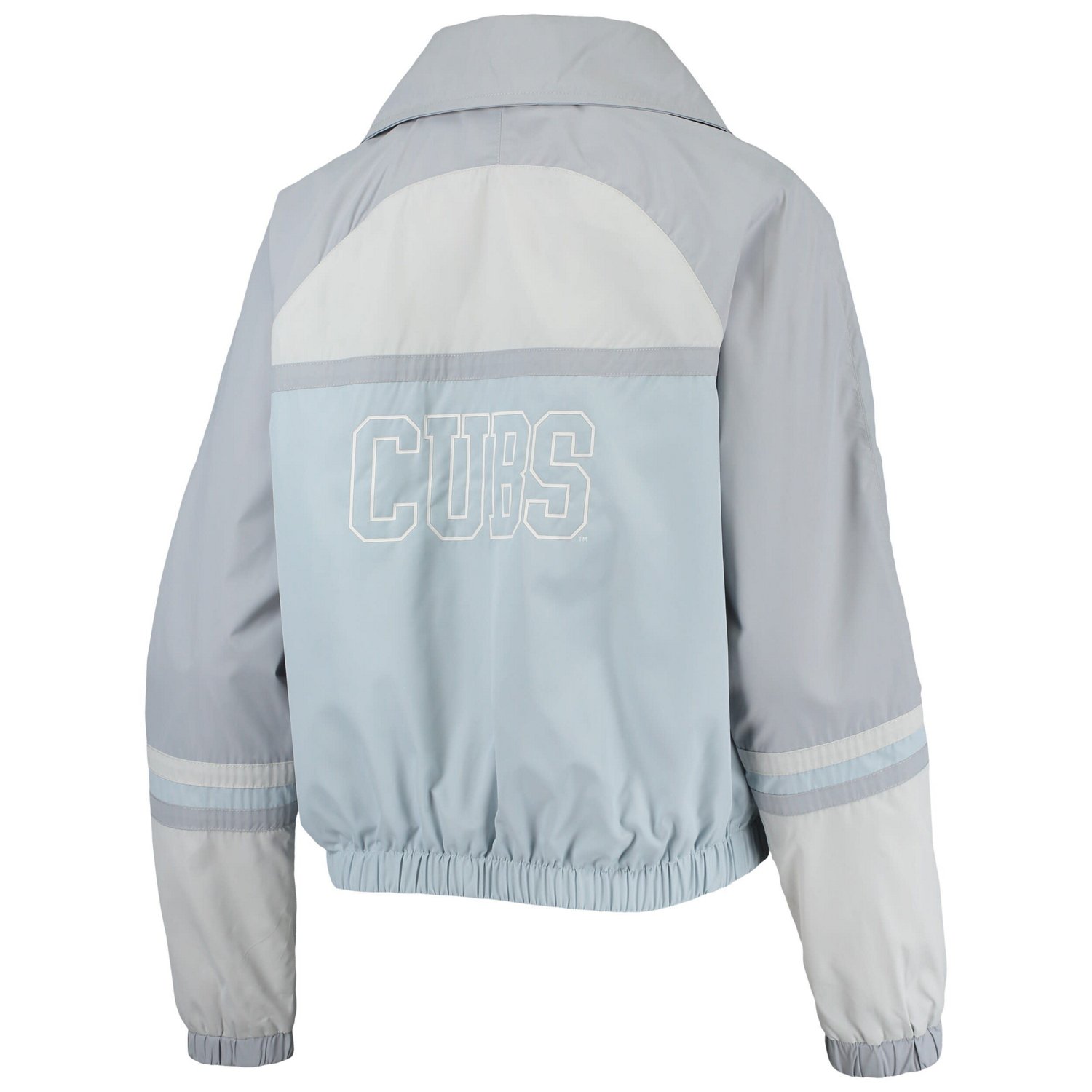The Wild Collective Chicago Cubs Colorblock Track Raglan Full-Zip Jacket - view number 4