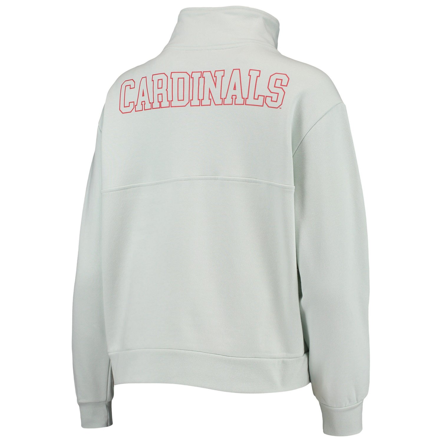 The Wild Collective Light St Louis Cardinals Two-Hit Quarter-Zip Pullover Top - view number 3