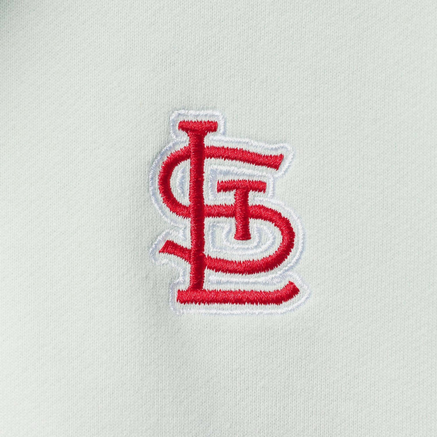 The Wild Collective Light St Louis Cardinals Two-Hit Quarter-Zip Pullover Top - view number 4