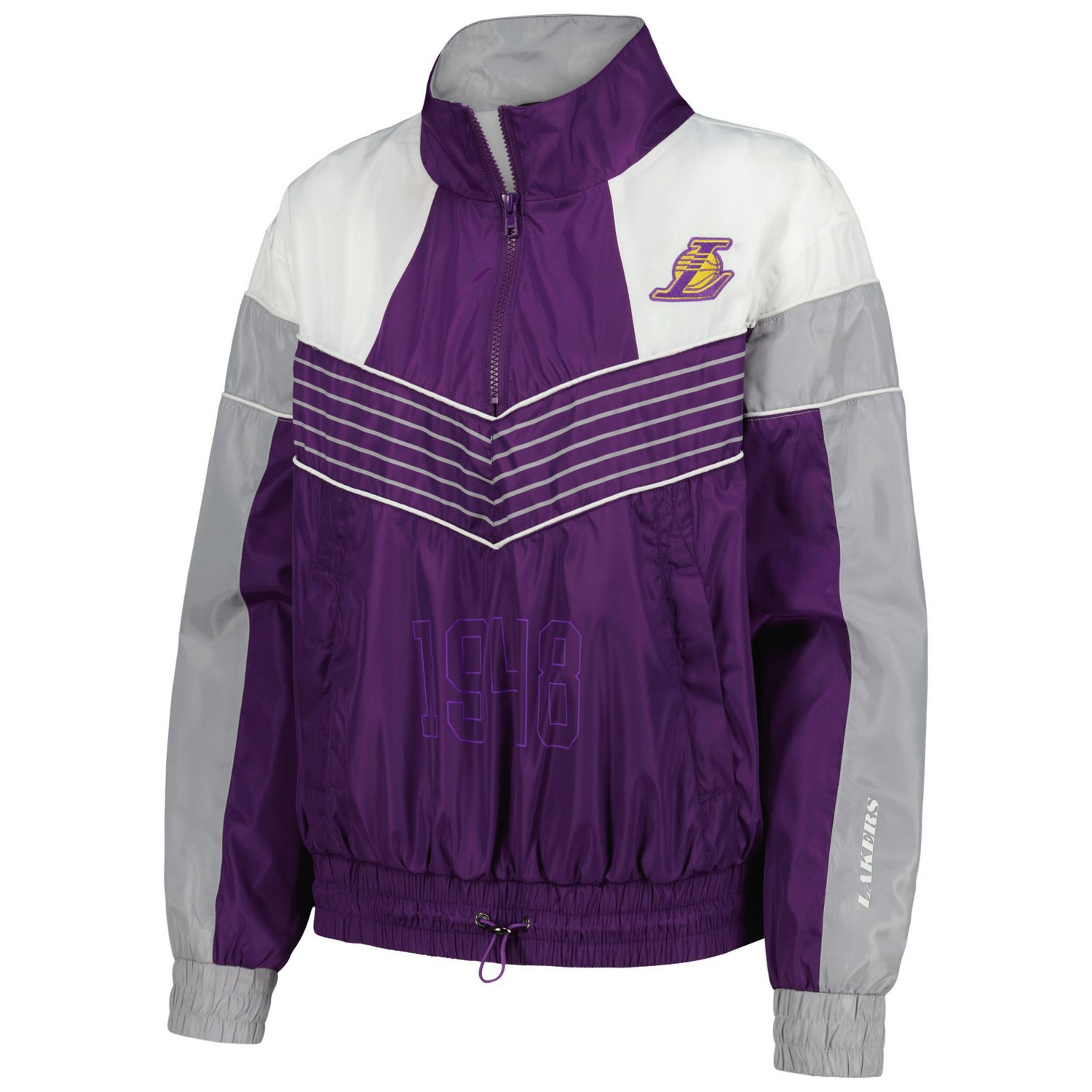 The Wild Collective Los Angeles Lakers Courtside Half-Zip Track Jacket