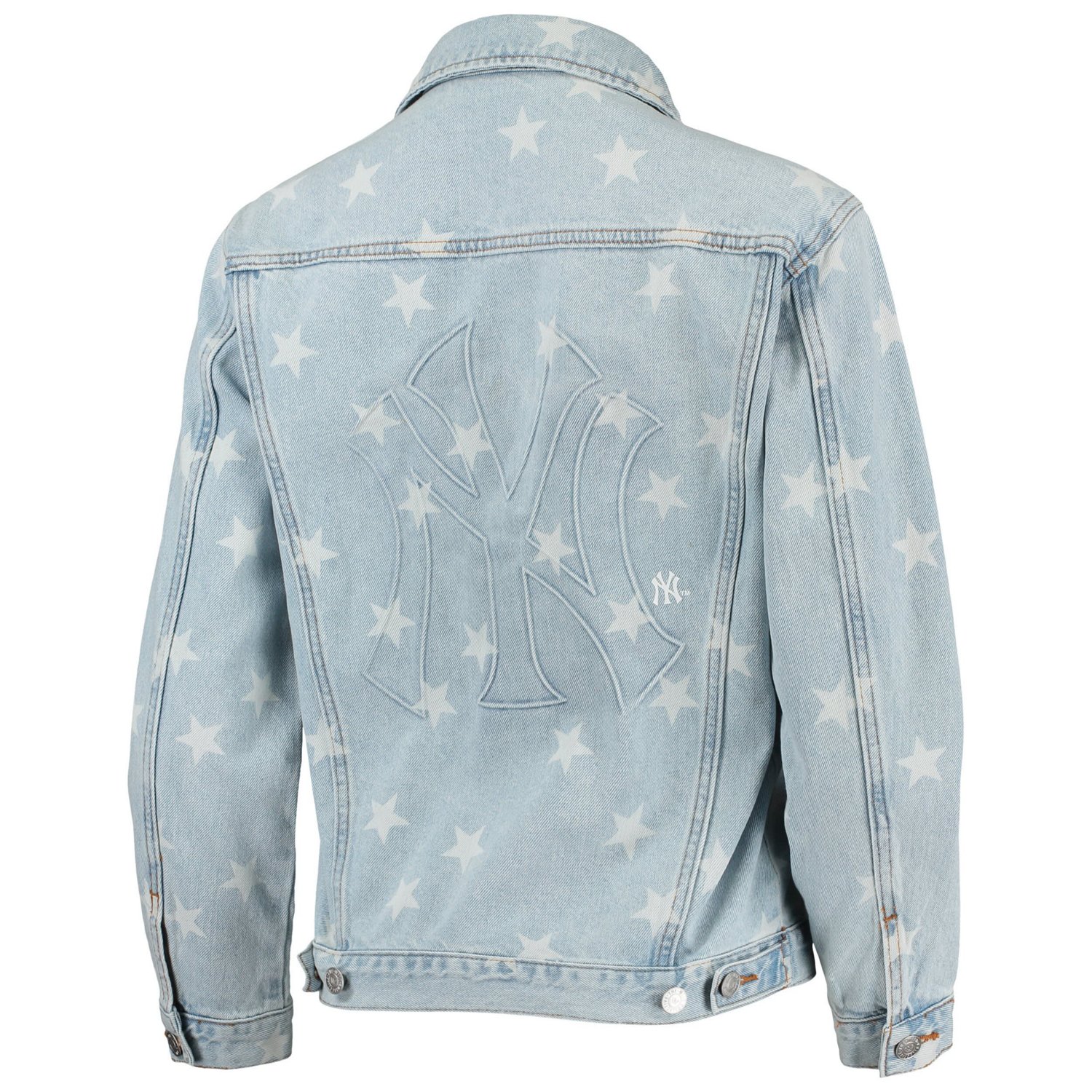 The Wild Collective New York Yankees Allover Print Button-Up Jacket