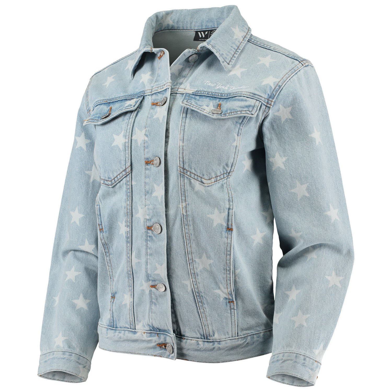 The Wild Collective New York Yankees Allover Print Button-Up Jacket