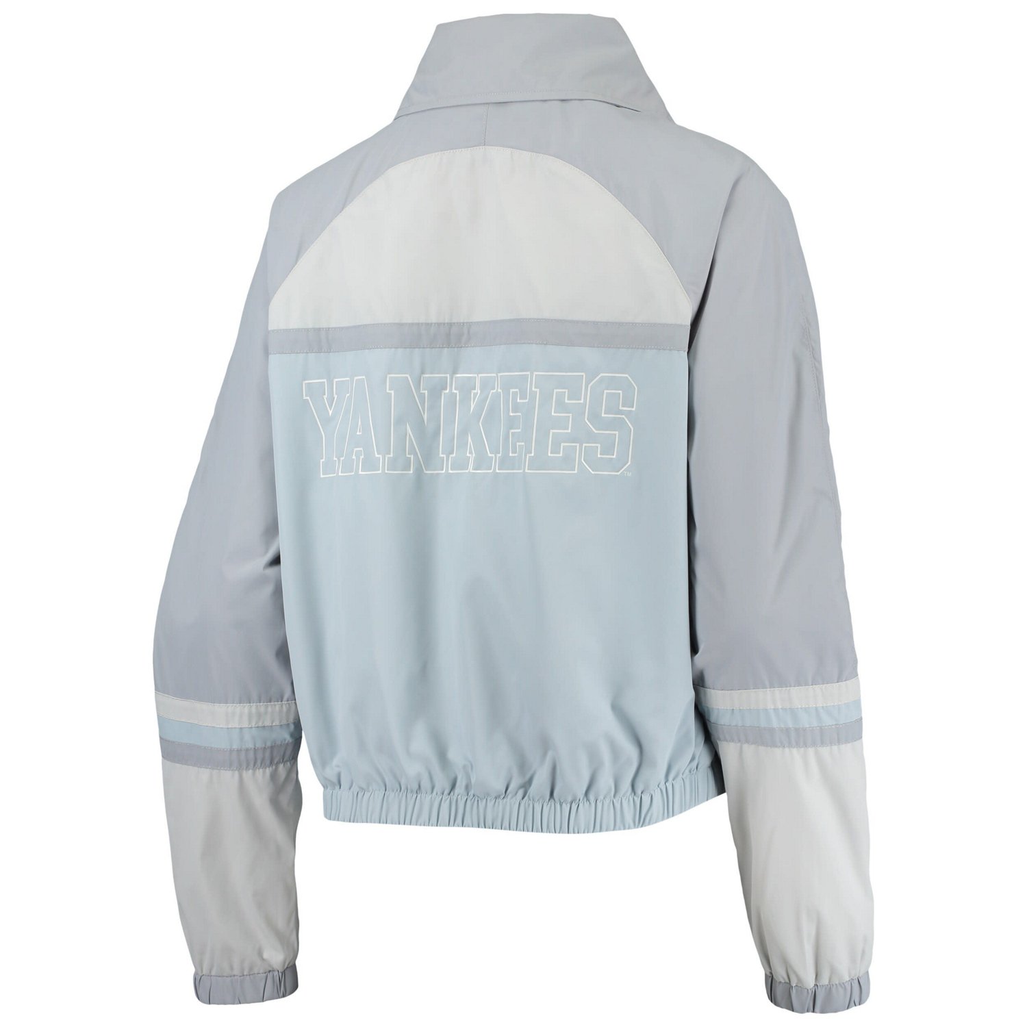 The Wild Collective New York Yankees Colorblock Track Raglan Full-Zip Jacket - view number 4