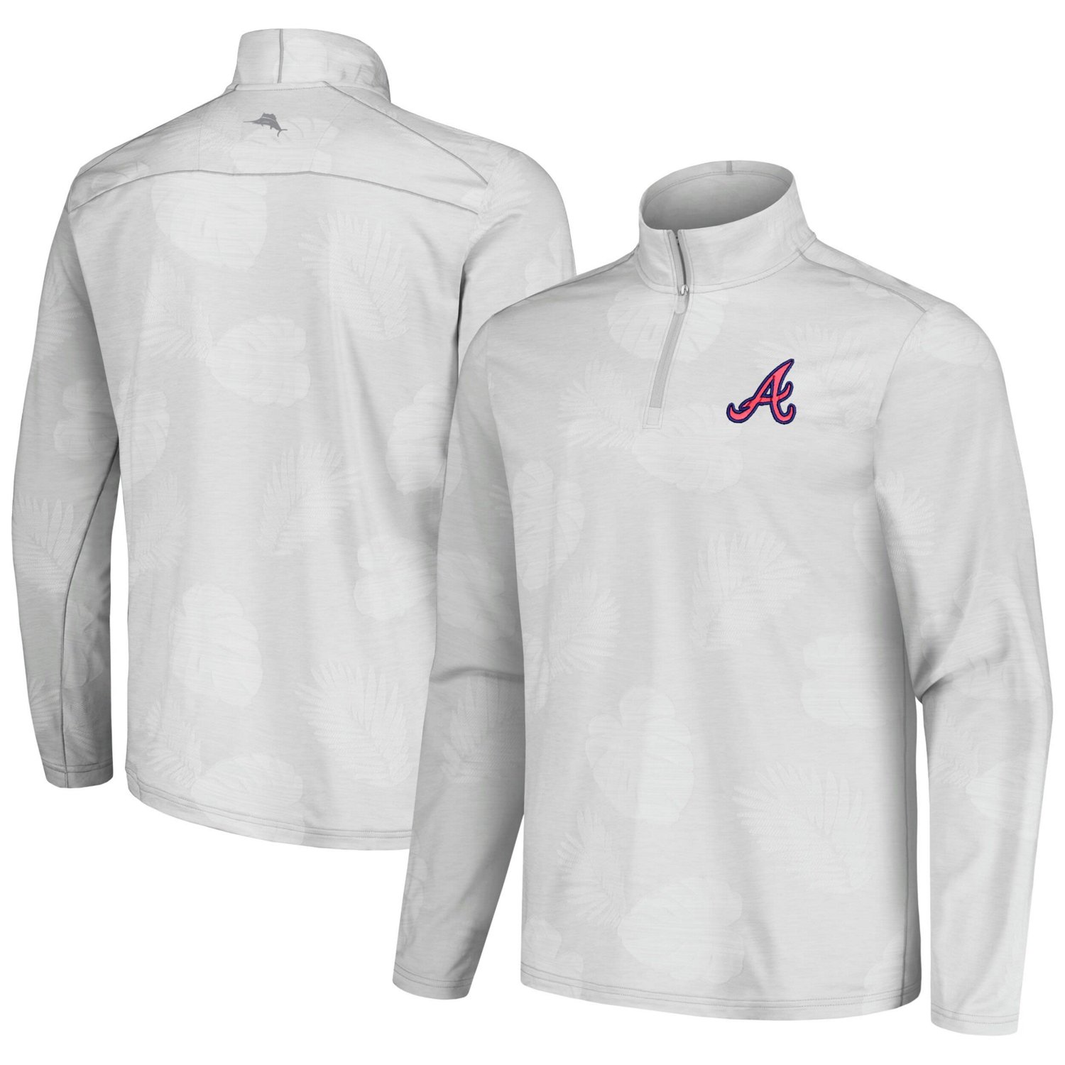 Tommy Bahama Atlanta Braves Delray Frond IslandZone Half-Zip Jacket                                                             