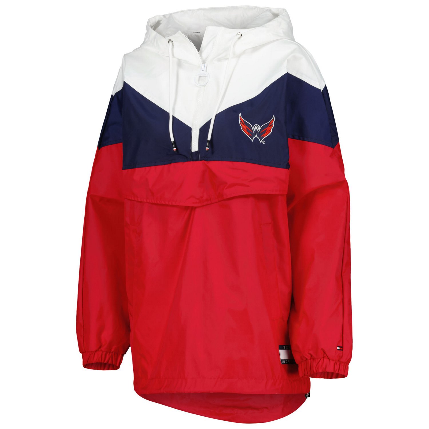 Tommy Hilfiger Washington Capitals Staci Half-Zip Windbreaker Jacket - view number 2