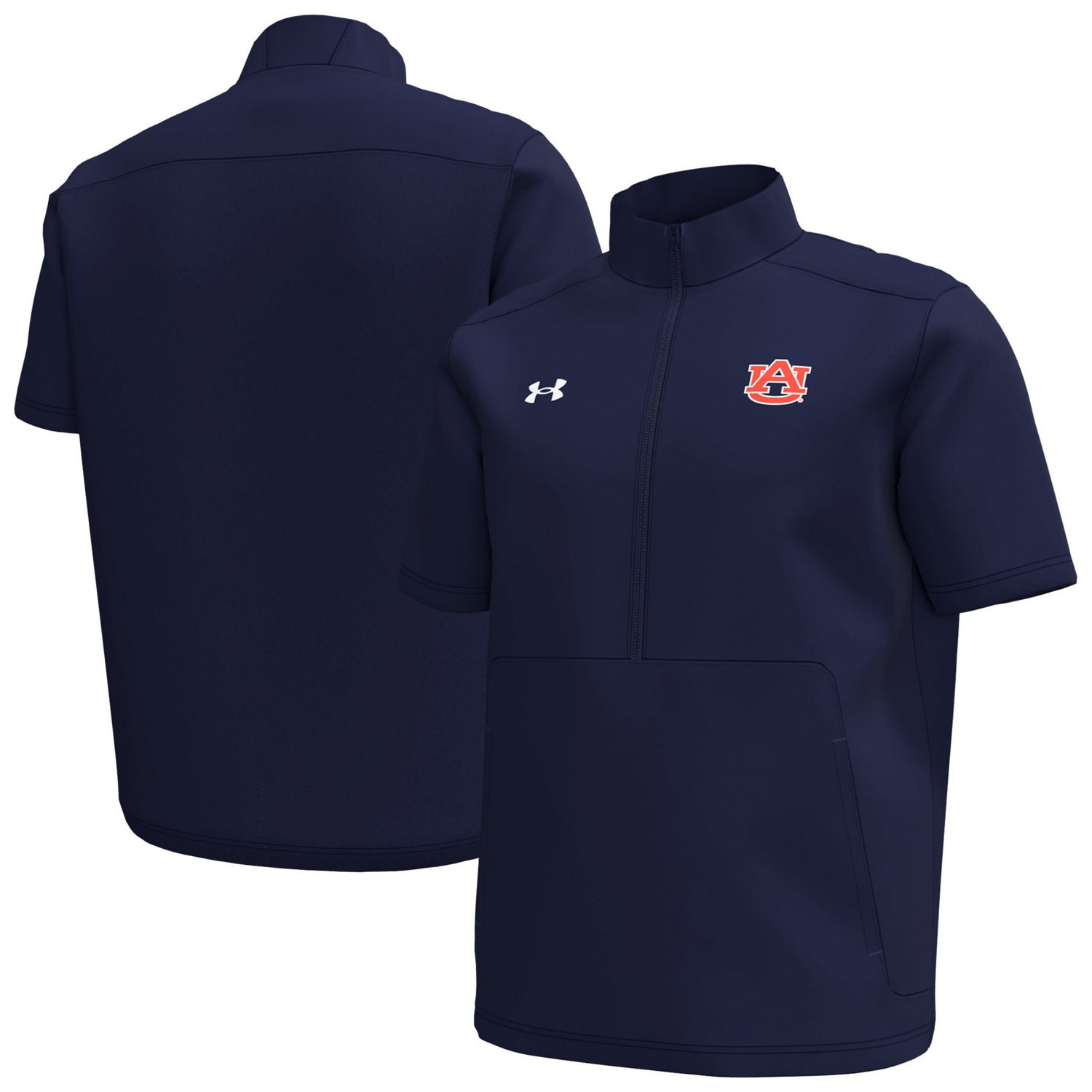 Under Armour Auburn Tigers Motivate Quarter-Zip Short Sleeve Top                                                                 - view number 1