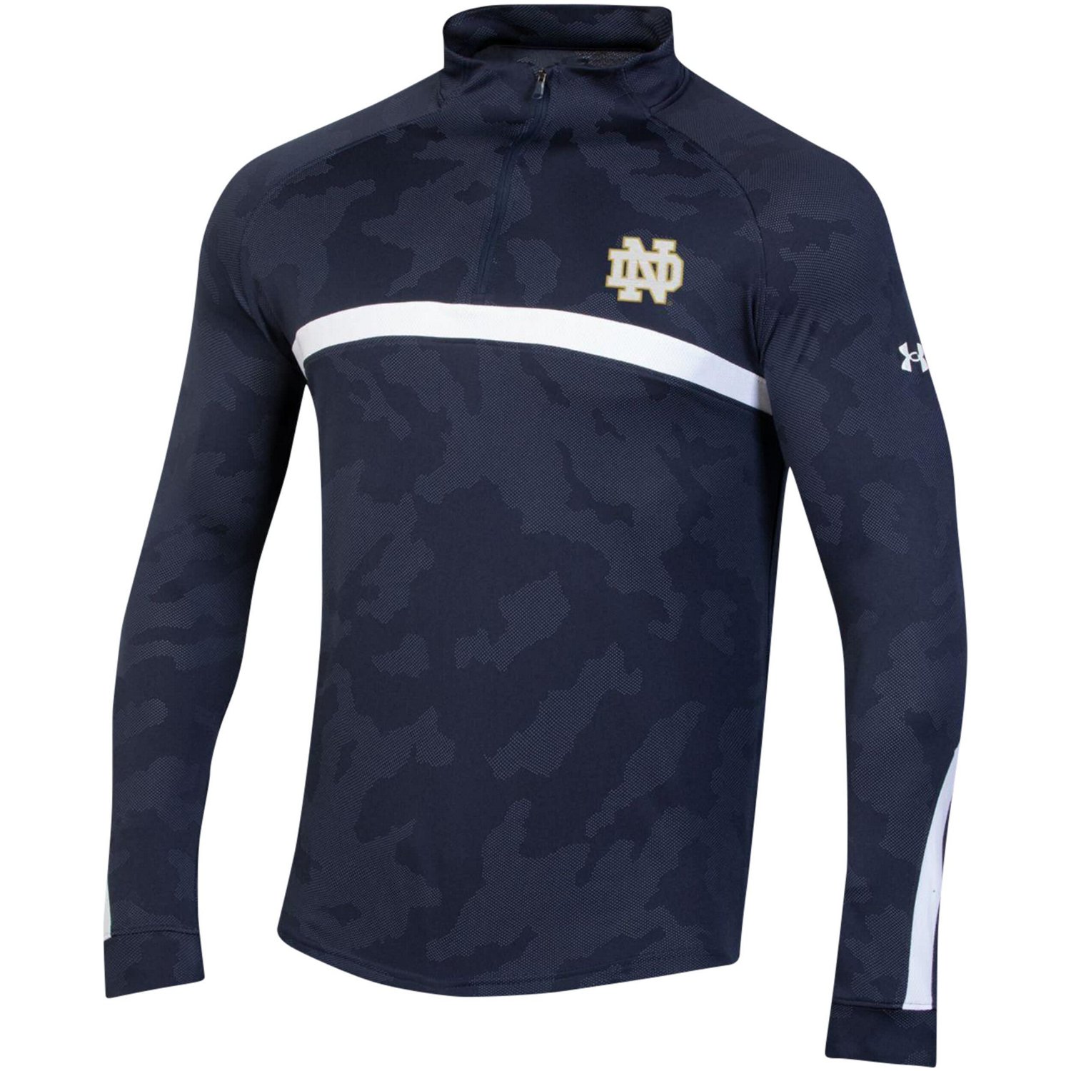 Under Armour Notre Dame Fighting Irish Game Day Camo Raglan Quarter-Zip Top - view number 2