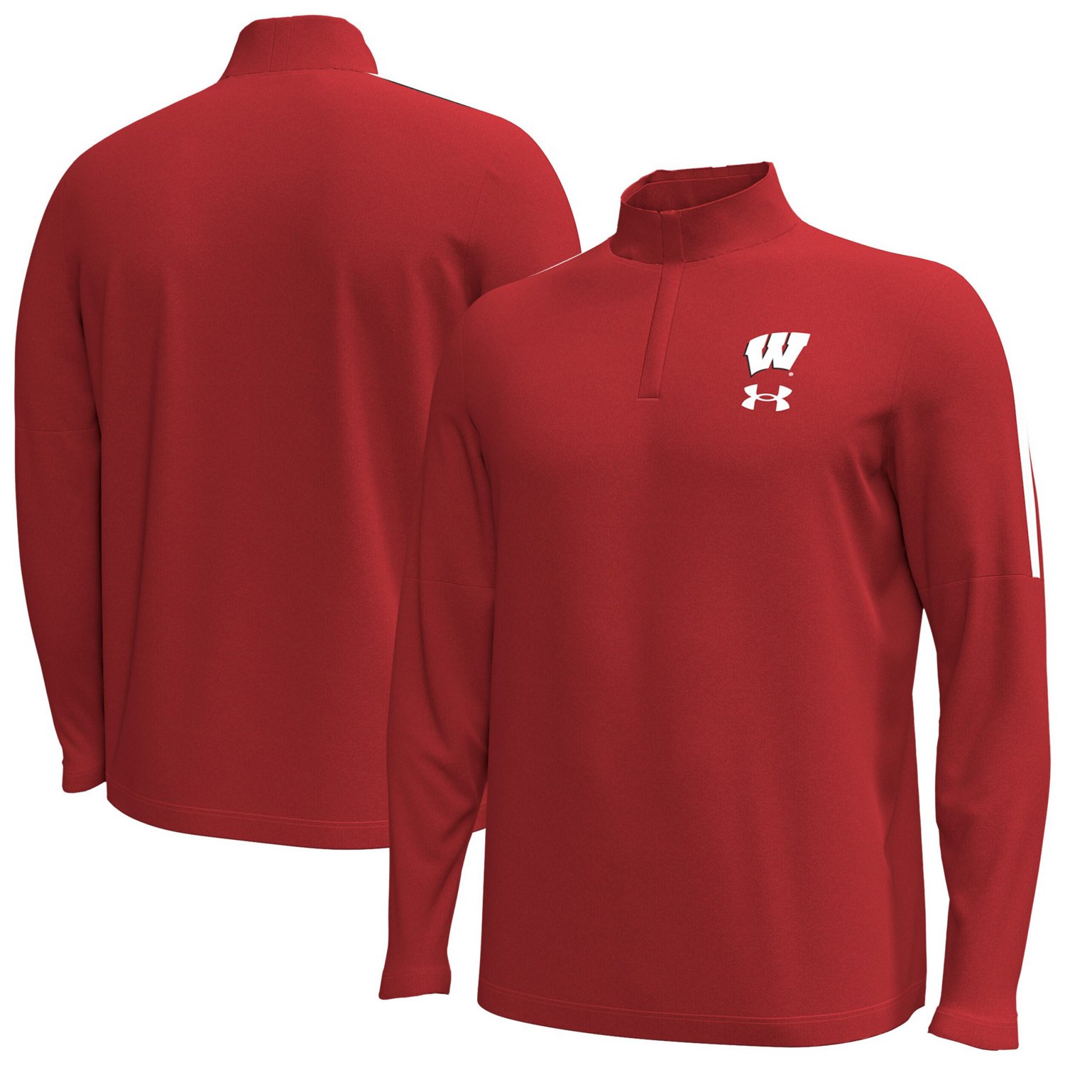 Under Armour Wisconsin Badgers Playoff Performance Quarter-Zip Jacket                                                            - view number 1