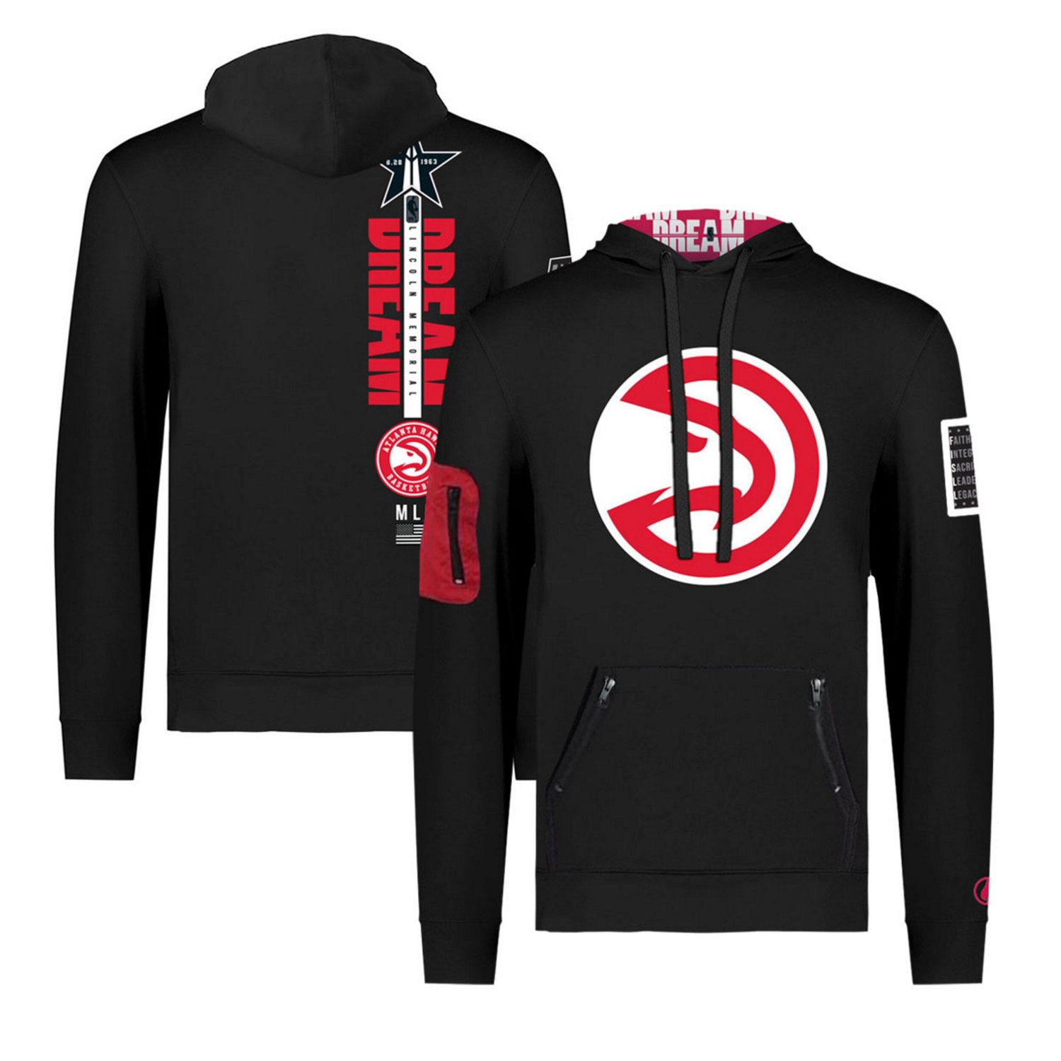 Unisex FISLL x History Collection Atlanta Hawks Pullover Hoodie