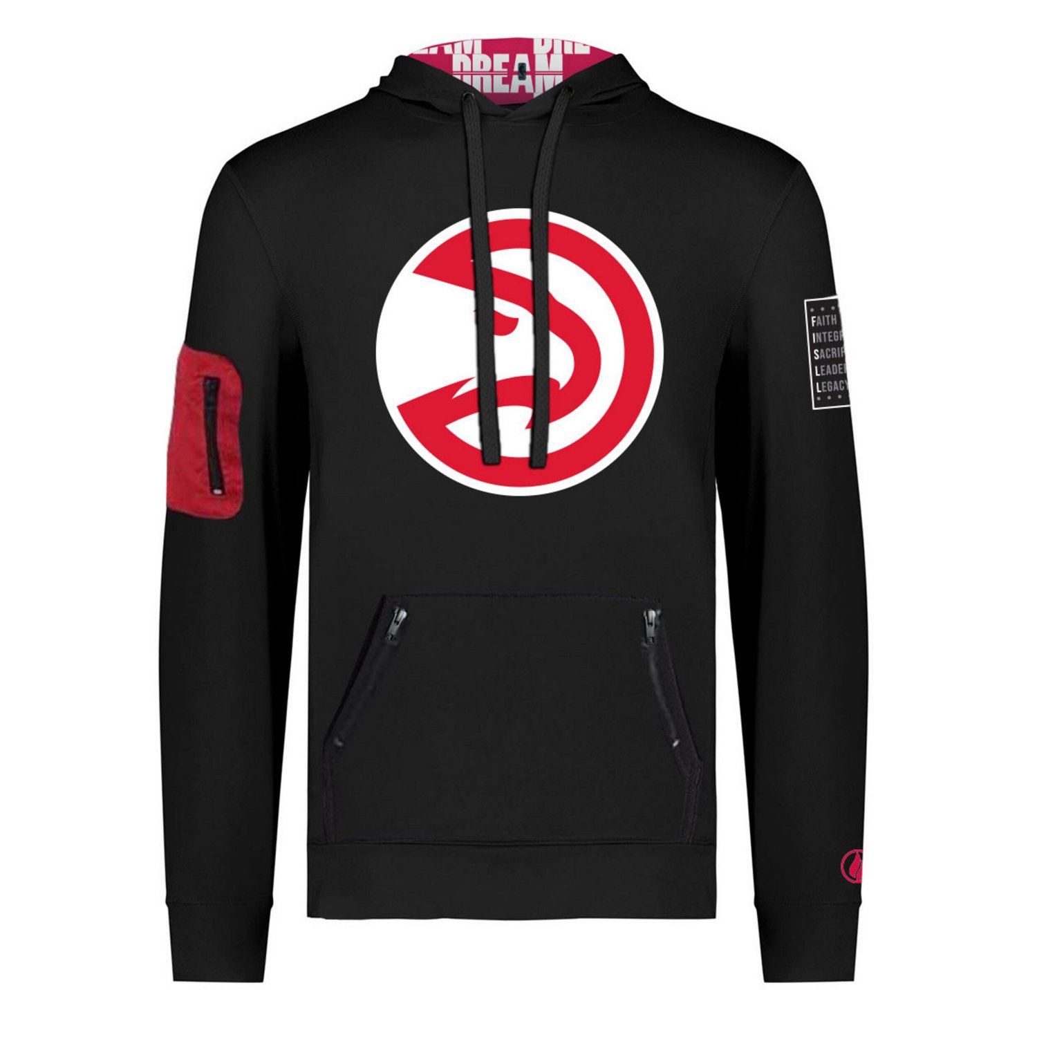 Unisex FISLL x History Collection Atlanta Hawks Pullover Hoodie                                                                  - view number 2