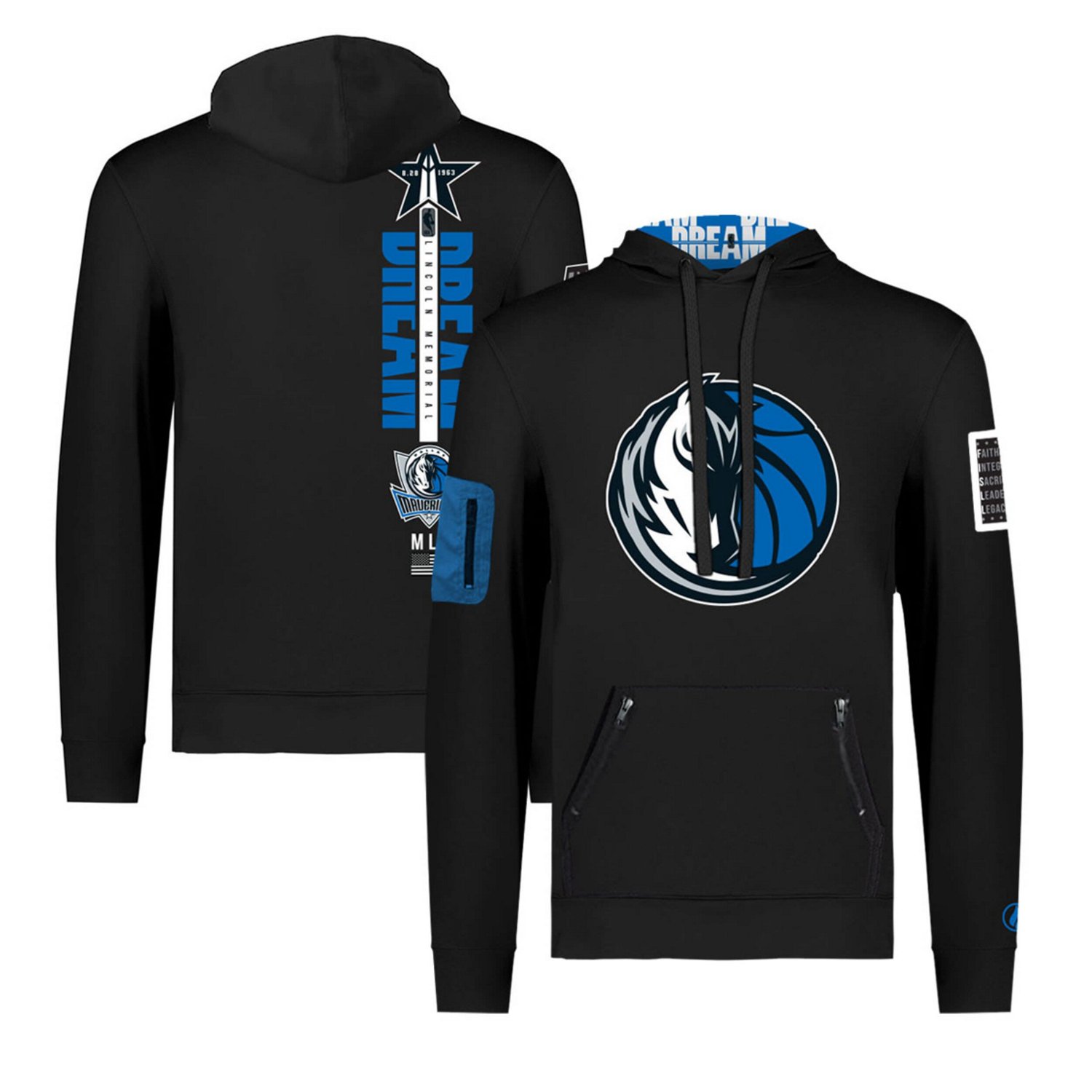 Unisex FISLL x History Collection Dallas Mavericks Pullover Hoodie                                                               - view number 1