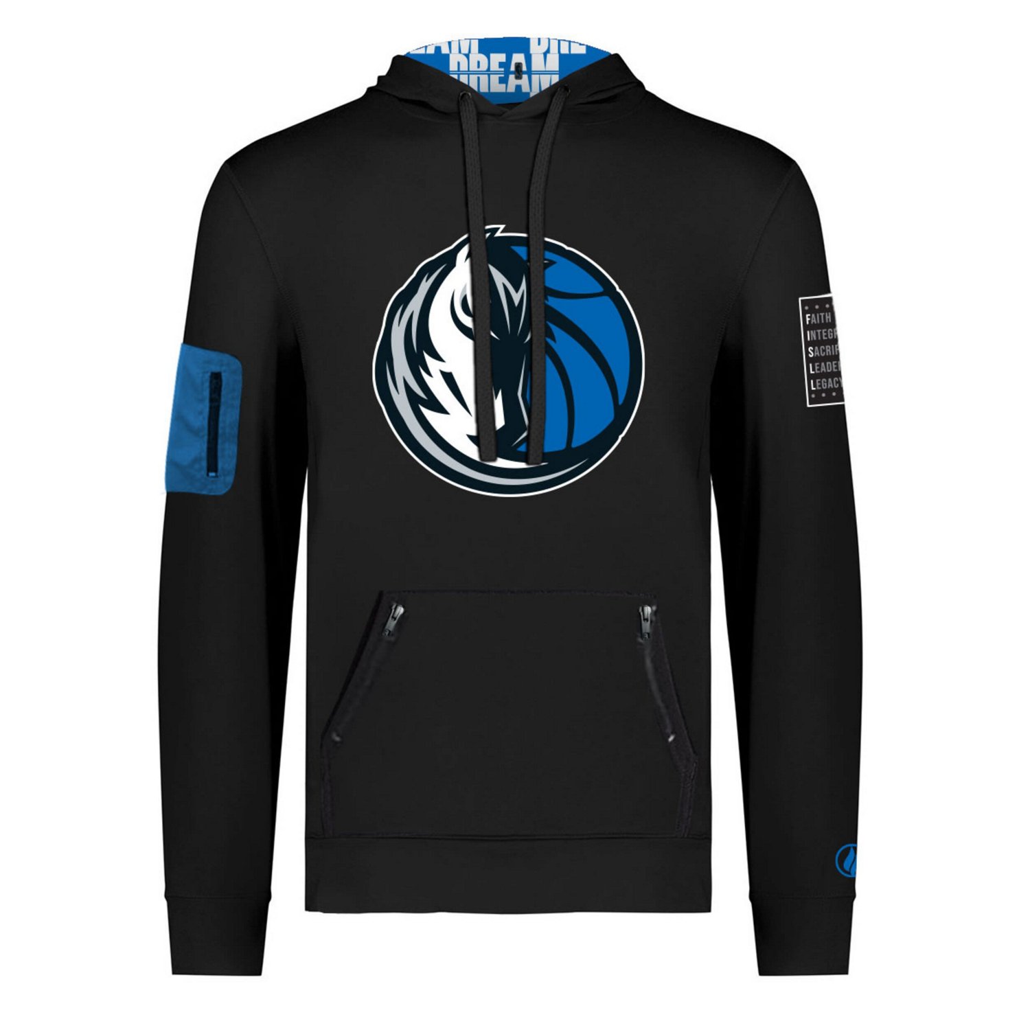 Unisex FISLL x History Collection Dallas Mavericks Pullover Hoodie                                                               - view number 2