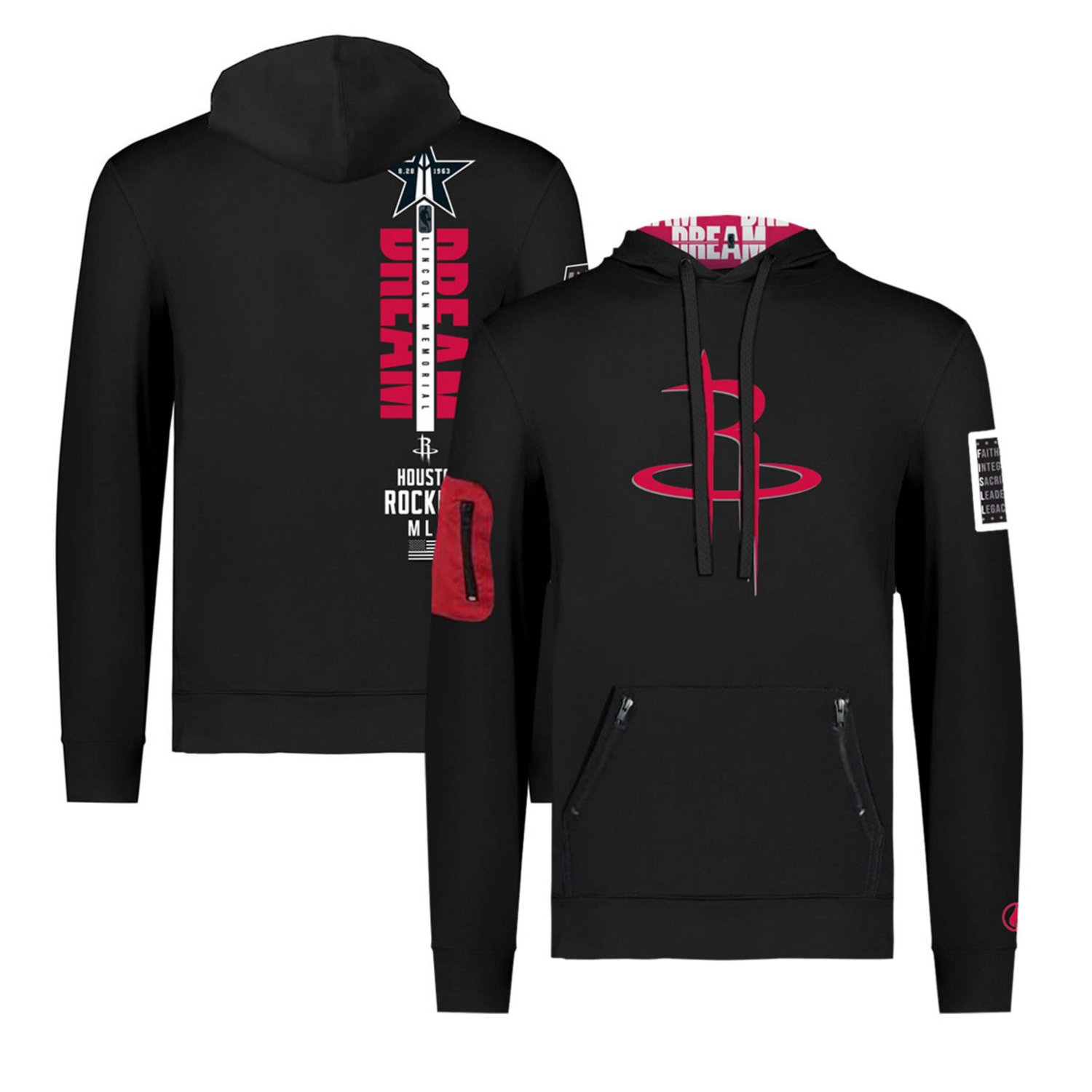 Unisex FISLL x History Collection Houston Rockets Pullover Hoodie                                                                - view number 1