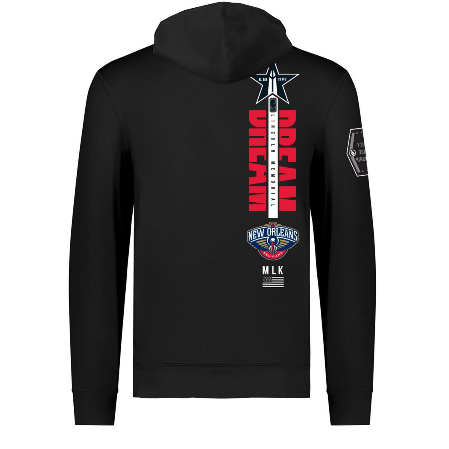 Unisex FISLL x History Collection New Orleans Pelicans Pullover Hoodie                                                           - view number 3