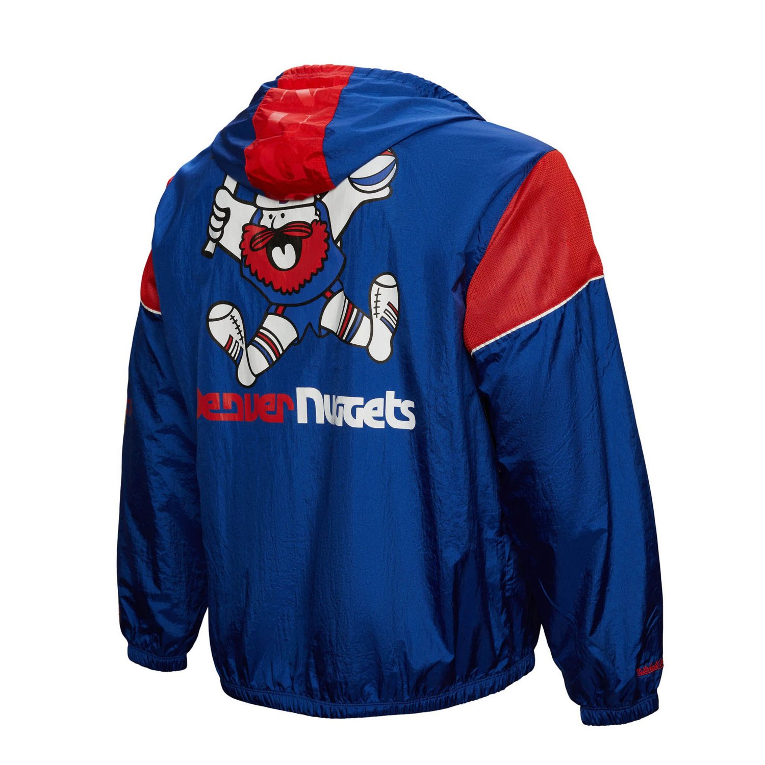 Unisex Mitchell  Ness Denver Nuggets Hardwood Classics Team OG 30 Anorak Half-Zip Windbreaker Jacket