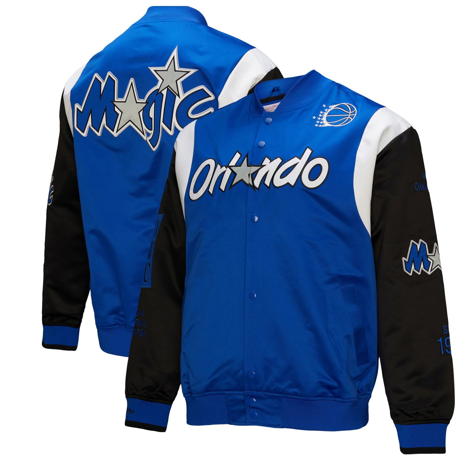 Unisex Mitchell  Ness Orlando Magic Vintage Team Origins Satin Full-Snap Jacket - view number 1