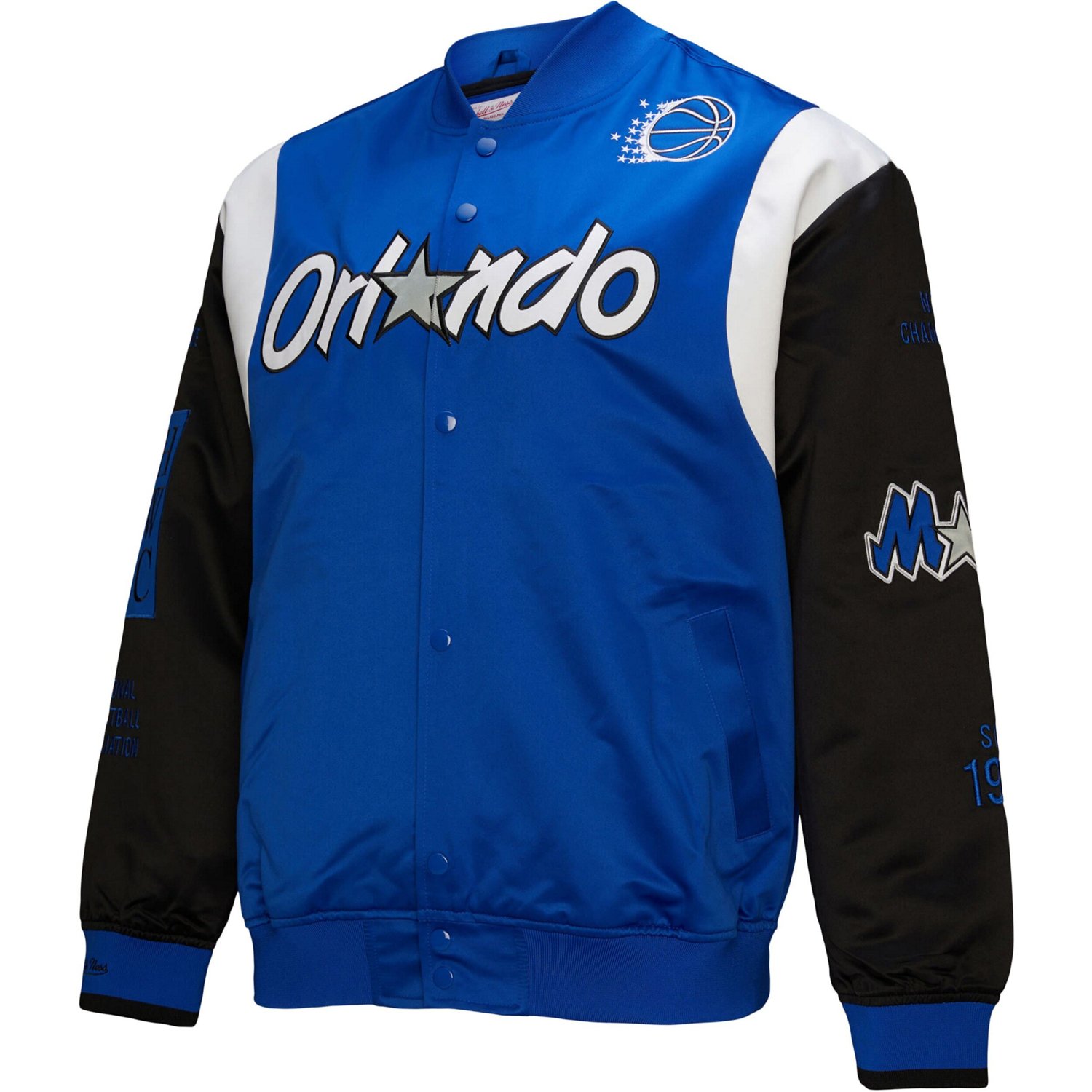 Unisex Mitchell  Ness Orlando Magic Vintage Team Origins Satin Full-Snap Jacket - view number 2
