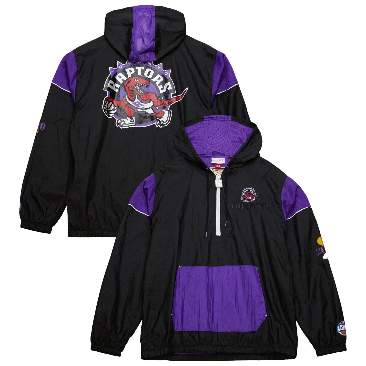 Unisex Mitchell  Ness Toronto Raptors Hardwood Classics Team OG 30 Anorak Half-Zip Windbreaker Jacket - view number 1