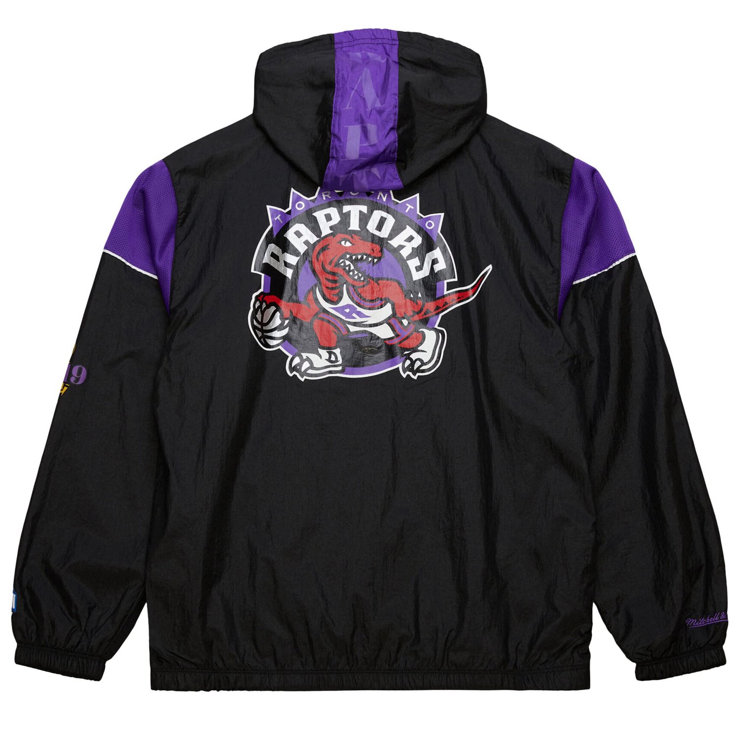 Unisex Mitchell  Ness Toronto Raptors Hardwood Classics Team OG 30 Anorak Half-Zip Windbreaker Jacket - view number 3
