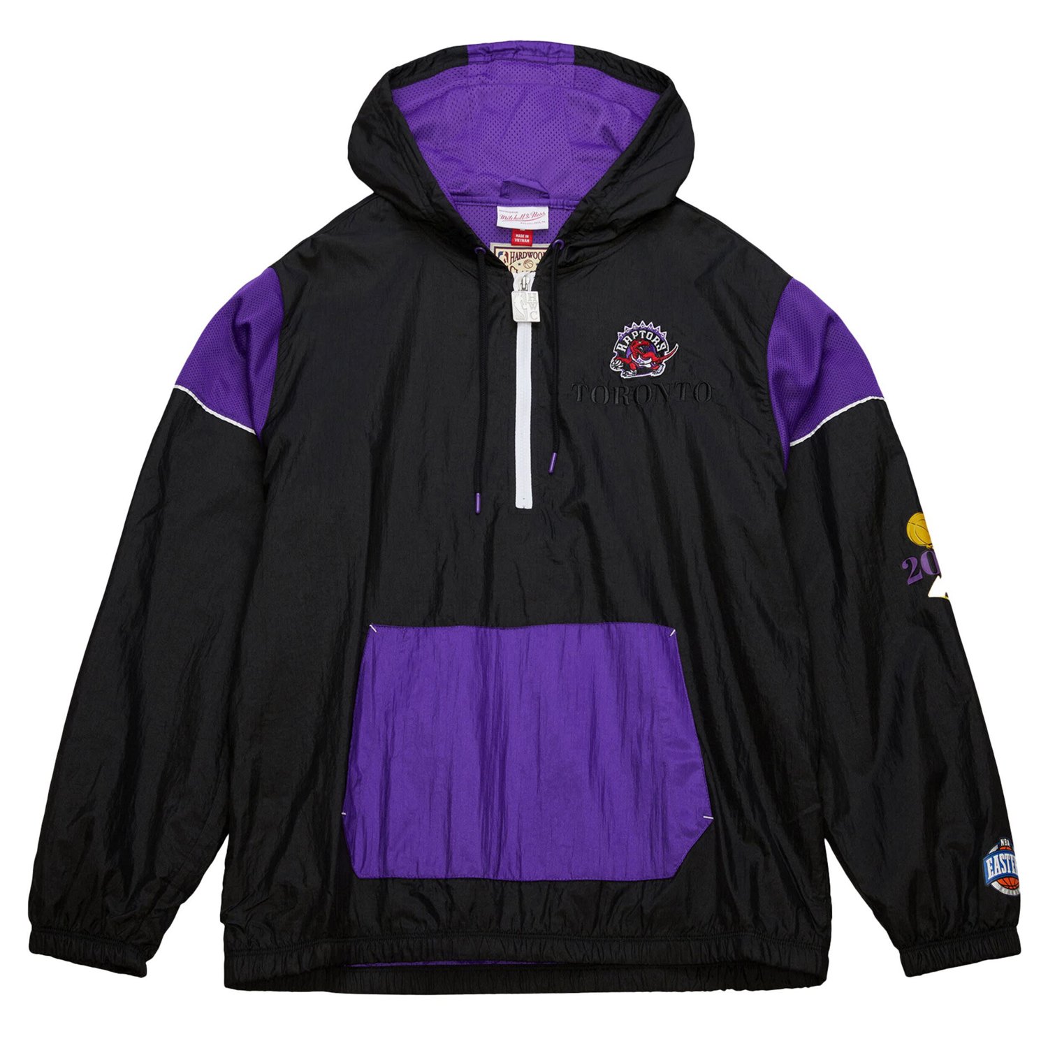 Unisex Mitchell  Ness Toronto Raptors Hardwood Classics Team OG 30 Anorak Half-Zip Windbreaker Jacket - view number 2