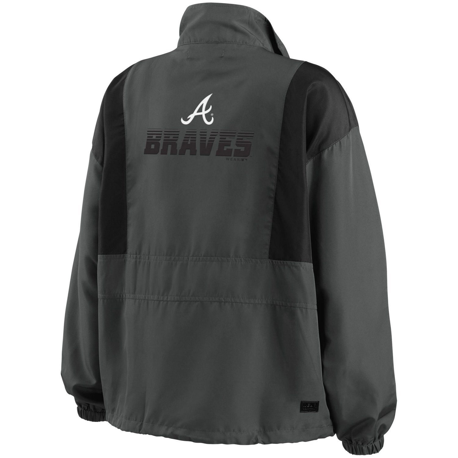 WEAR by Erin Andrews Atlanta Braves Packable Half-Zip Jacket