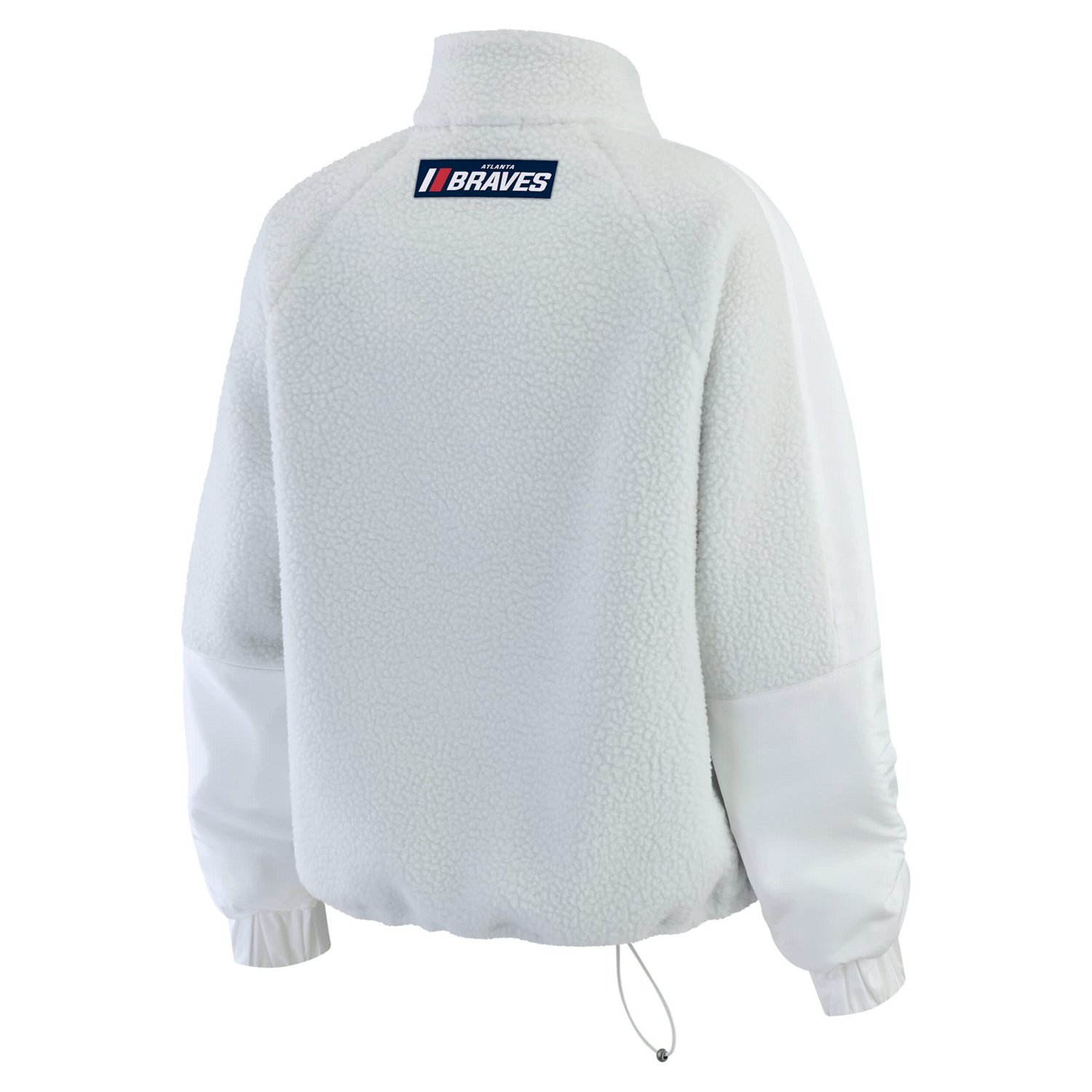 WEAR by Erin Andrews Atlanta Braves Polar Fleece Quarter-Zip Jacket - view number 3