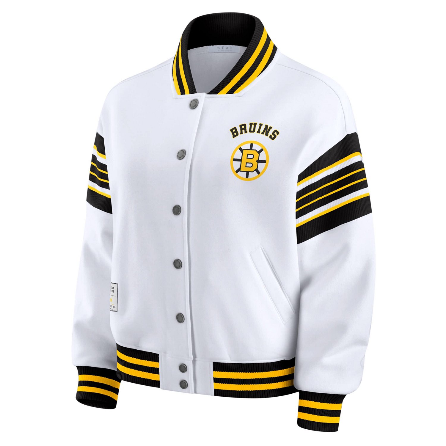 WEAR by Erin Andrews Boston Bruins Full-Snap Fleece Sweatshirt Jacket - view number 2
