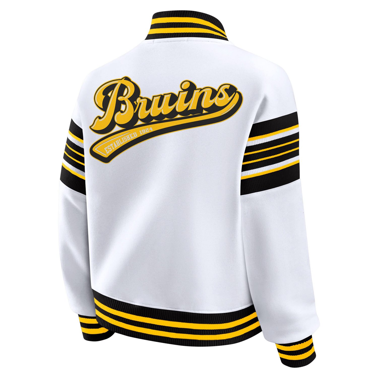 WEAR by Erin Andrews Boston Bruins Full-Snap Fleece Sweatshirt Jacket - view number 3