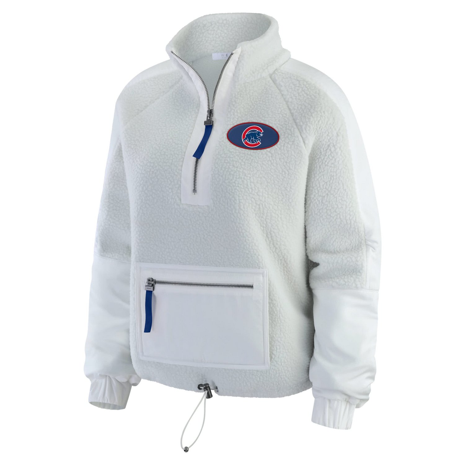WEAR by Erin Andrews Chicago Cubs Polar Fleece Quarter-Zip Jacket - view number 2
